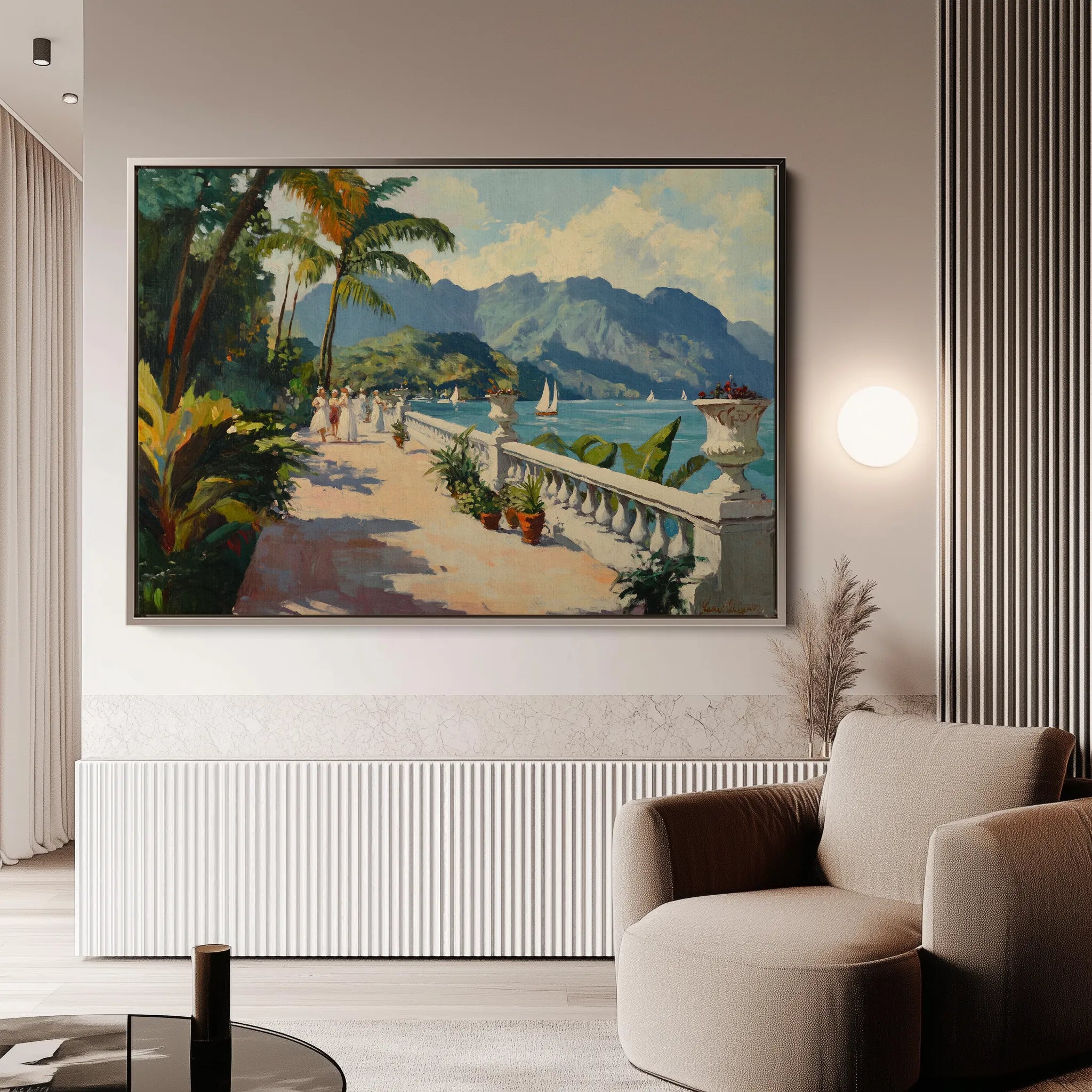Landscape 422 Canvas Art 18" x 24" / 45 x 60 cm / Black