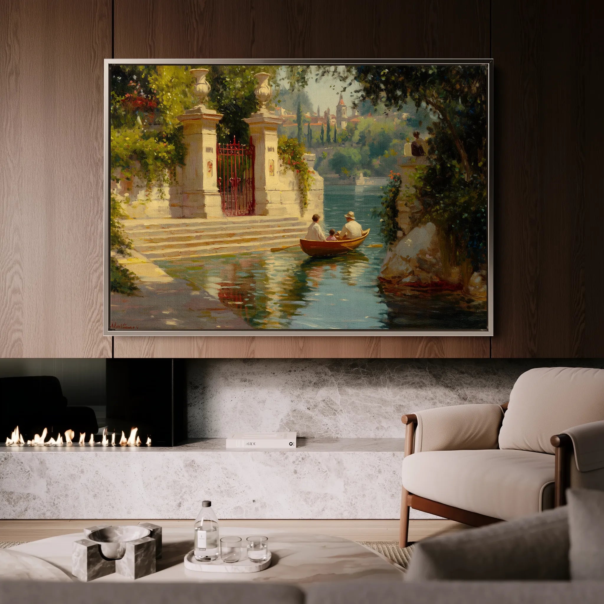 Landscape 423 Canvas Art 18" x 24" / 45 x 60 cm / Black