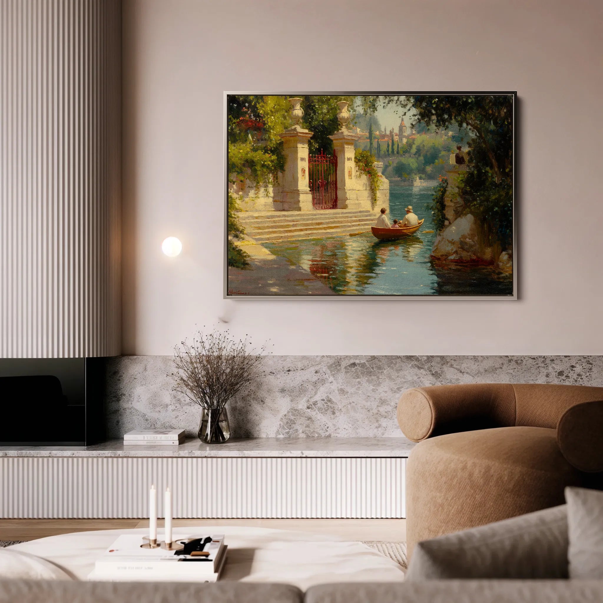 Landscape 423 Canvas Art 18" x 24" / 45 x 60 cm / Black