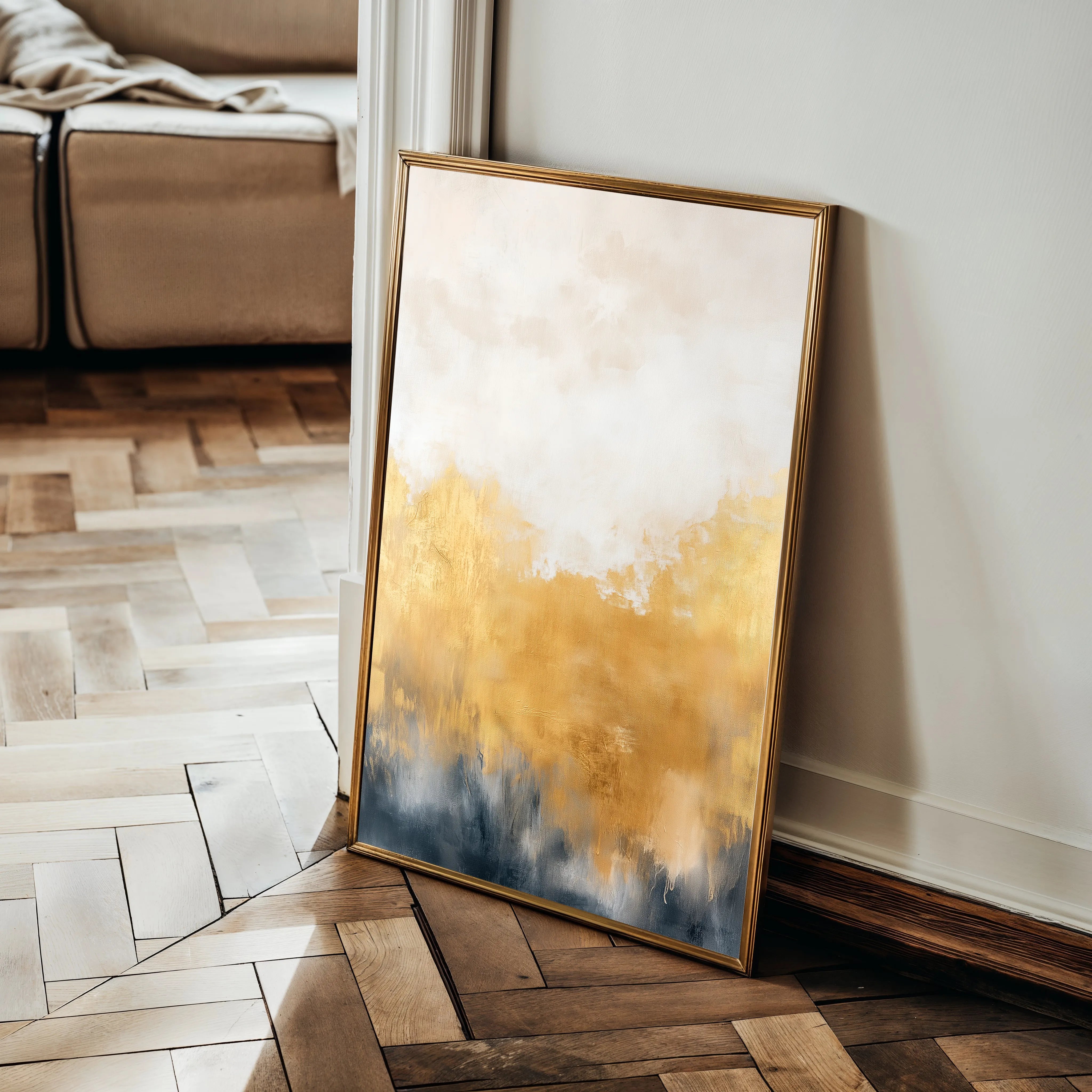 Abstract 425 Canvas Art 18" x 24" / 45 x 60 cm / Black