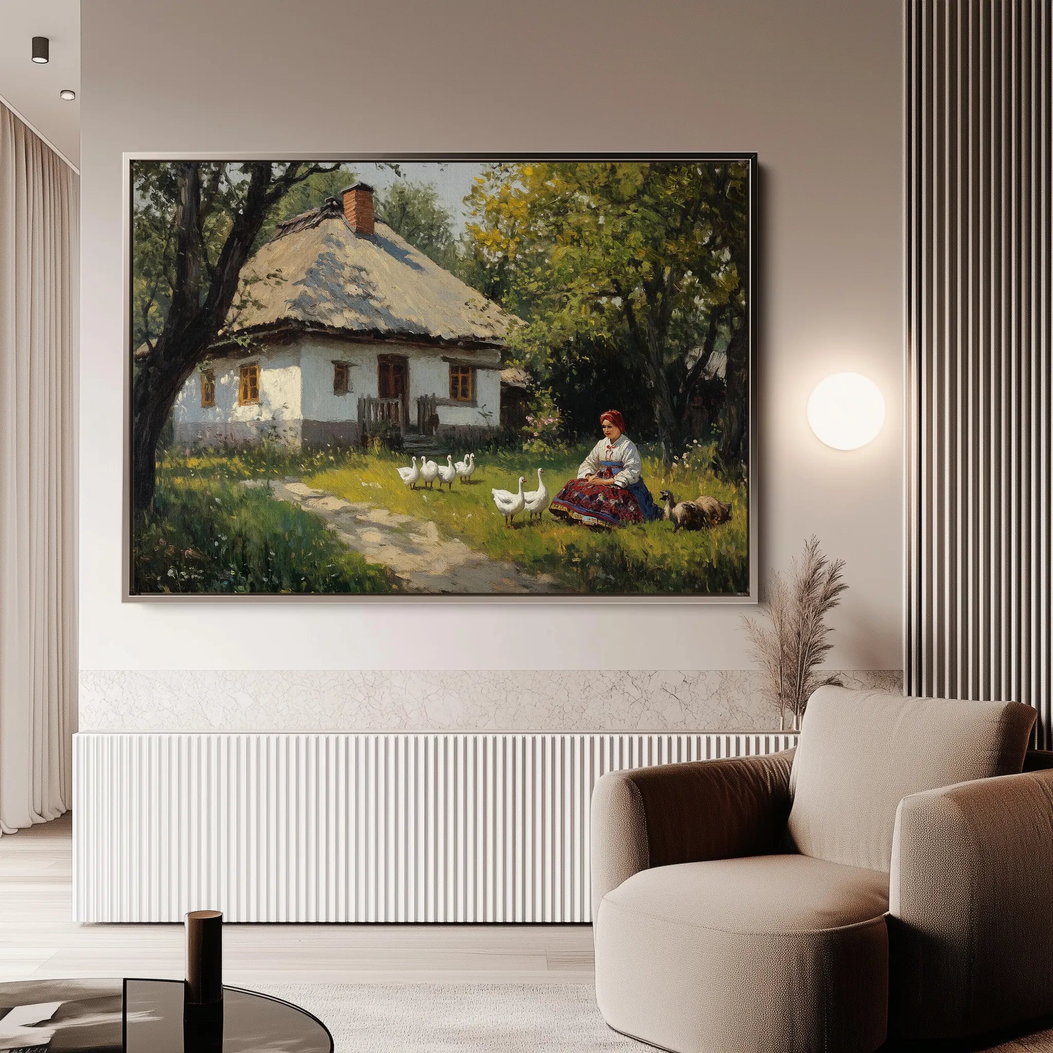 Landscape 428 Canvas Art 18" x 24" / 45 x 60 cm / Black