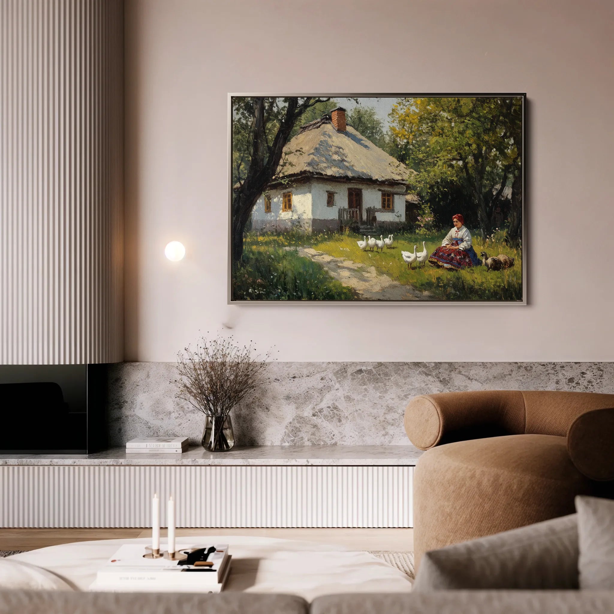 Landscape 428 Canvas Art 18" x 24" / 45 x 60 cm / Black