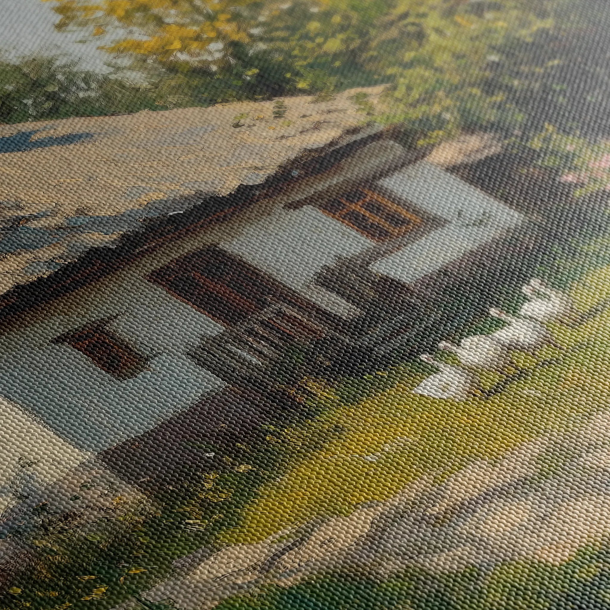 Landscape 428 Canvas Art 18" x 24" / 45 x 60 cm / Black