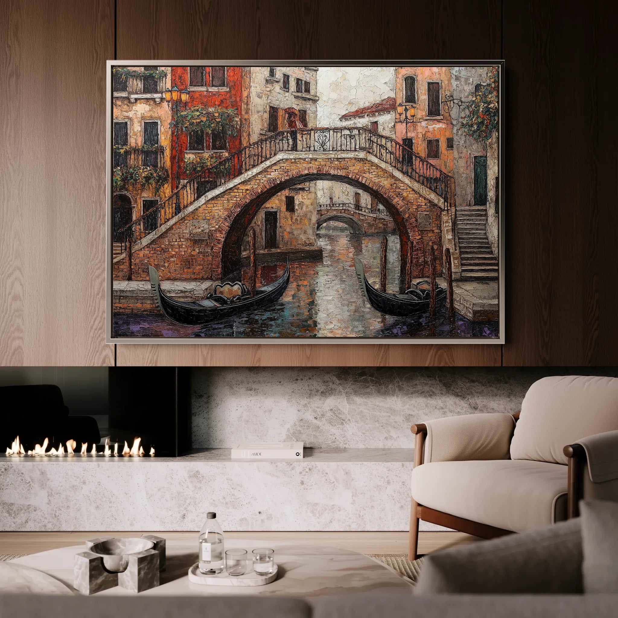 Landscape 429 Canvas Art 18" x 24" / 45 x 60 cm / Black