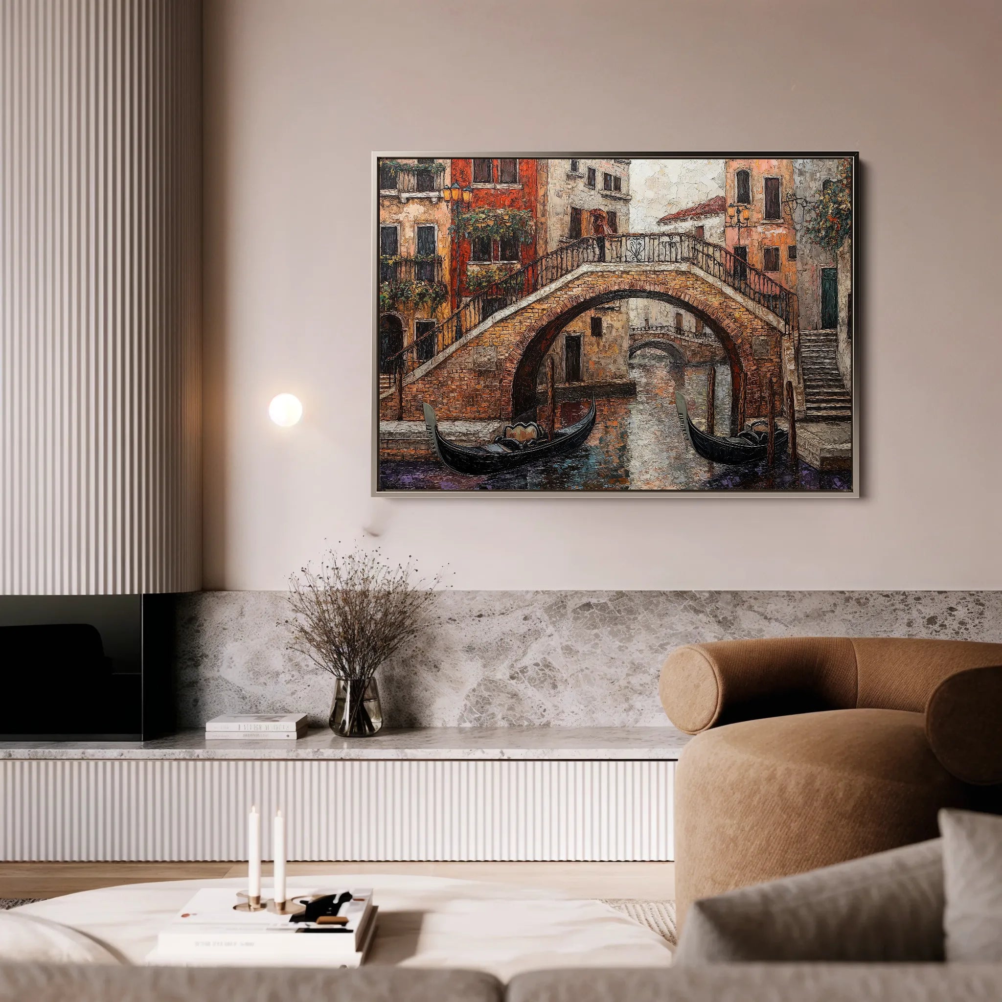 Landscape 429 Canvas Art 18" x 24" / 45 x 60 cm / Black