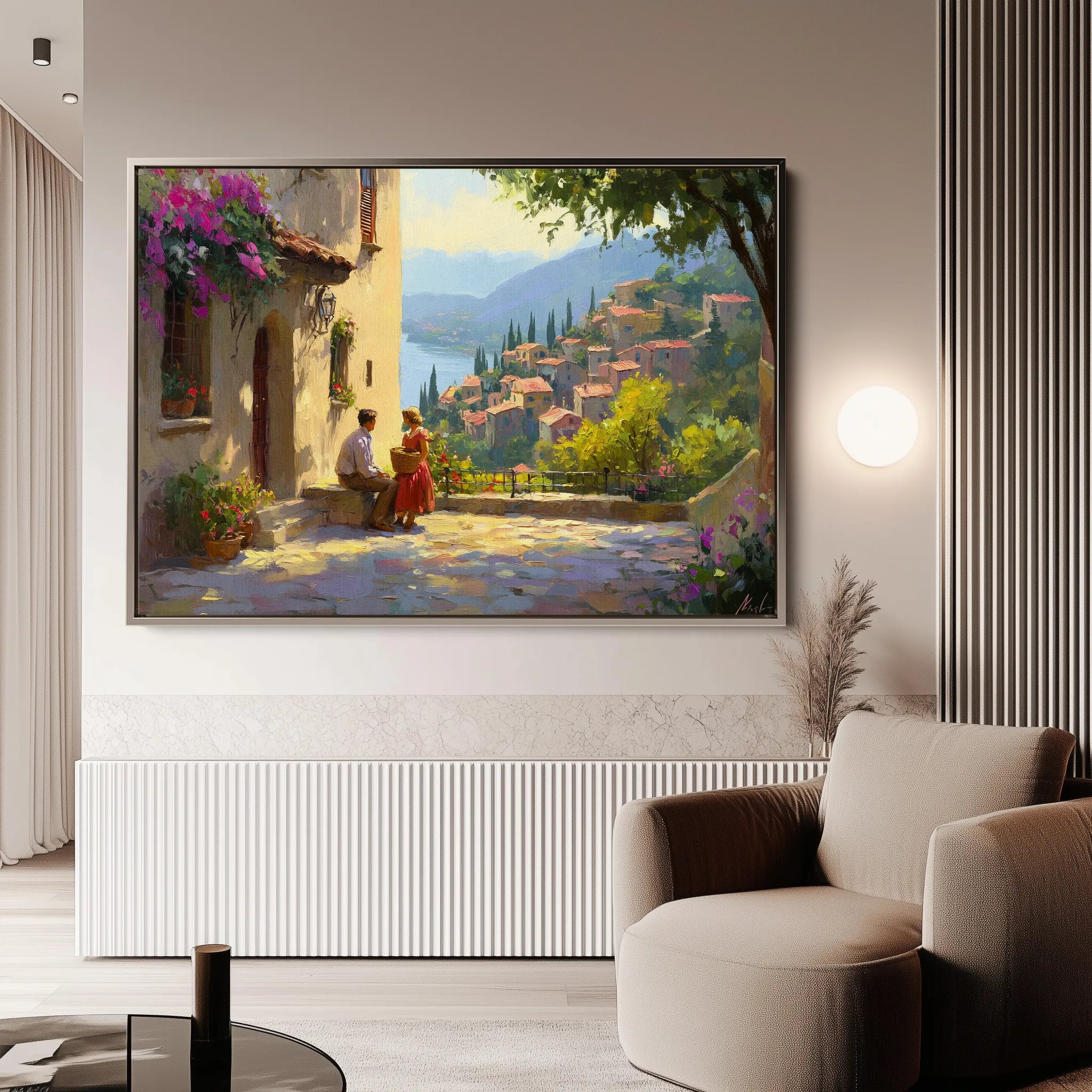 Landscape 434 Canvas Art 18" x 24" / 45 x 60 cm / Black