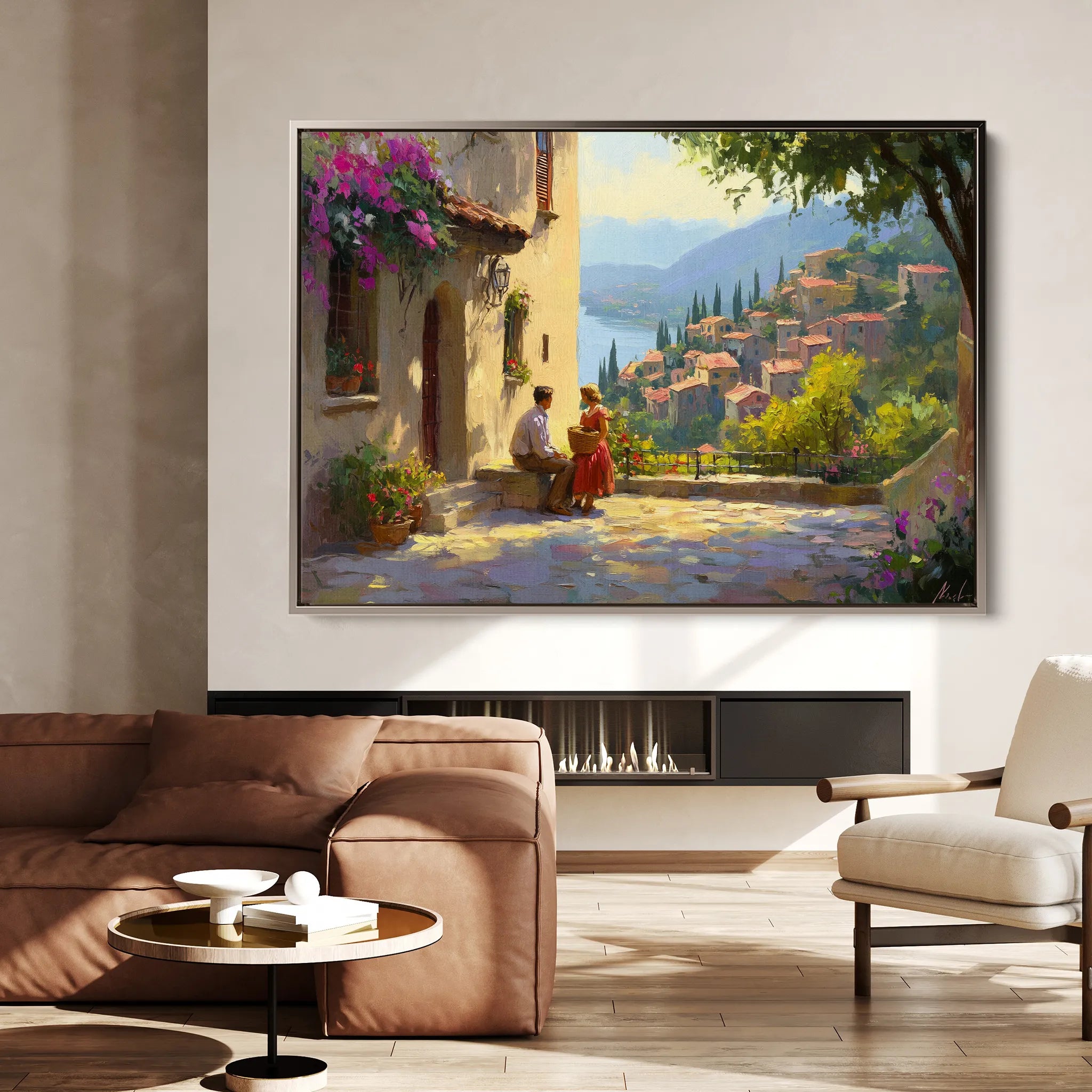 Landscape 434 Canvas Art 18" x 24" / 45 x 60 cm / Black