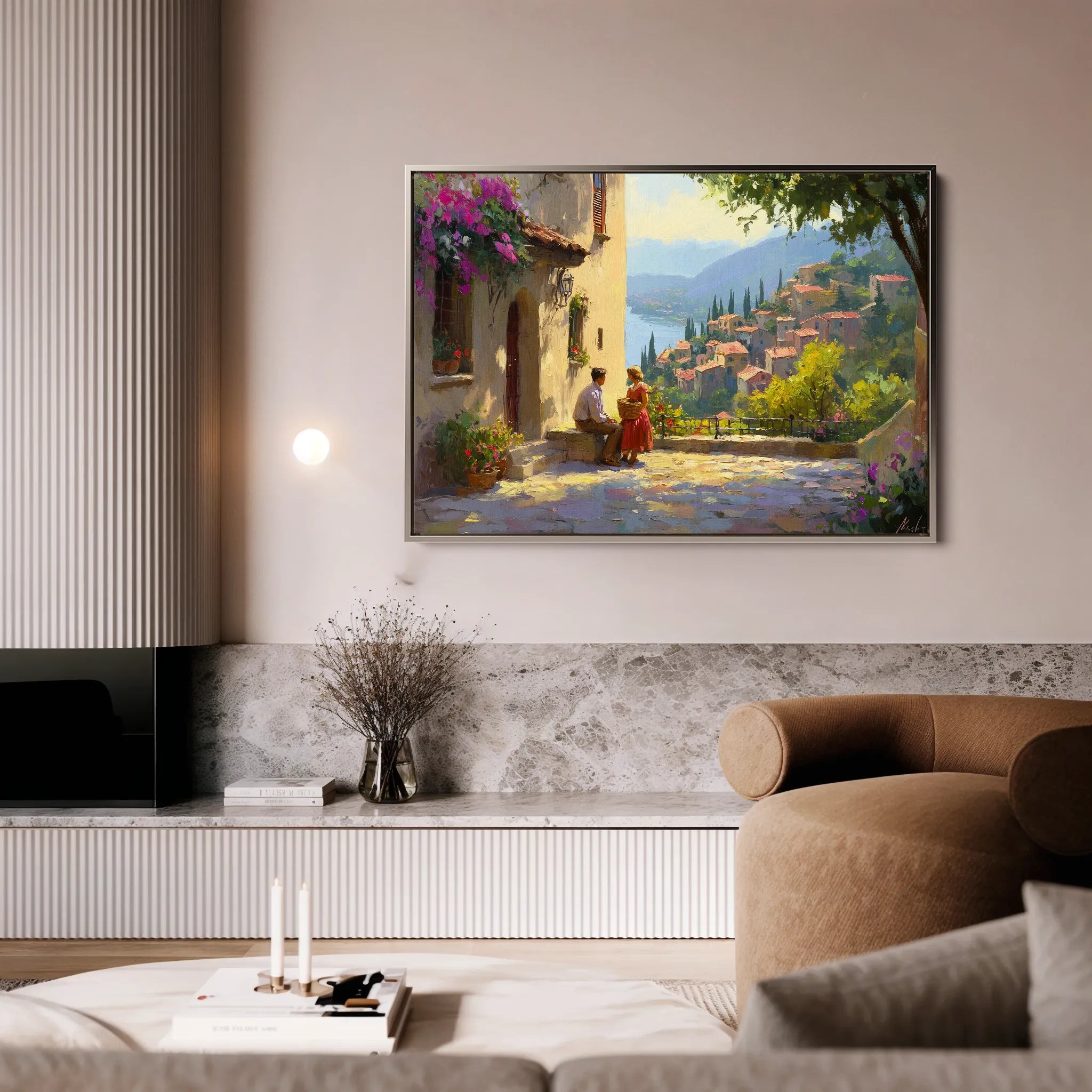 Landscape 434 Canvas Art 18" x 24" / 45 x 60 cm / Black