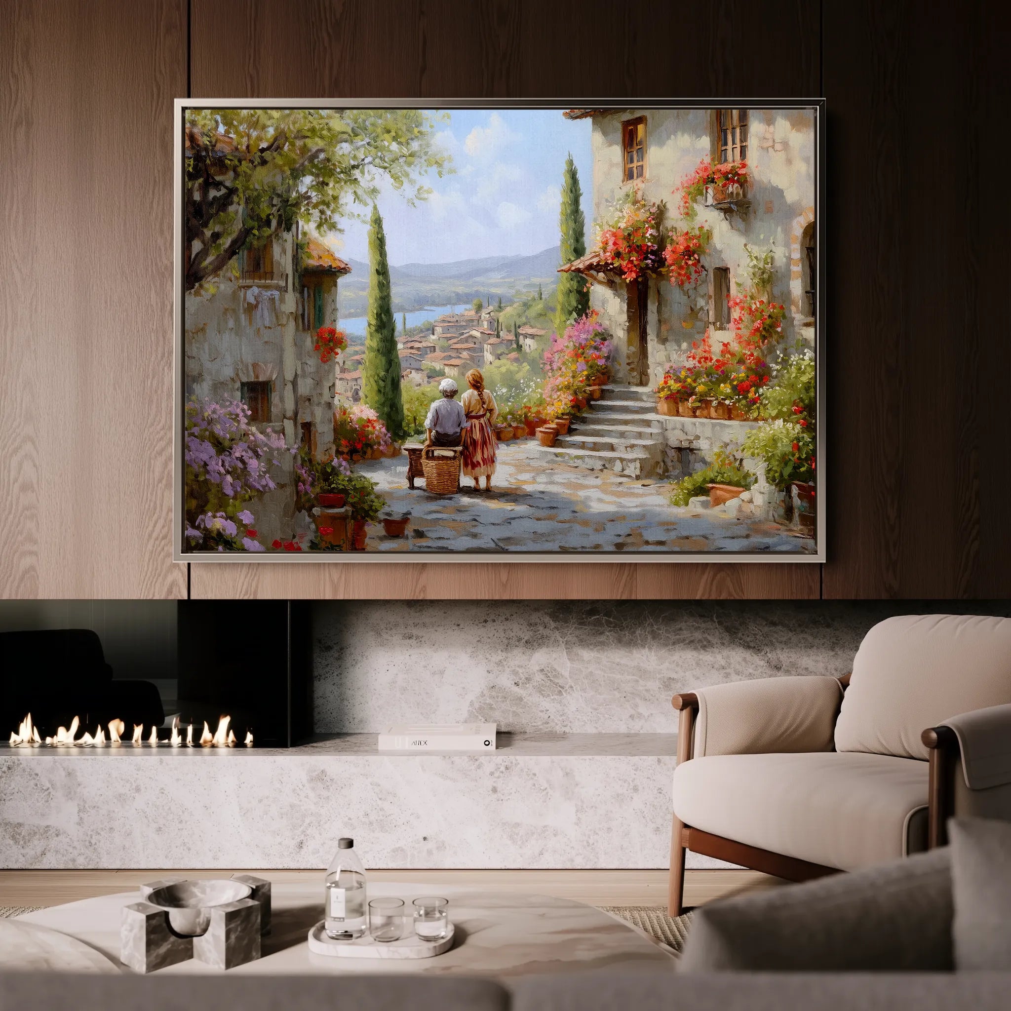 Landscape 435 Canvas Art 18" x 24" / 45 x 60 cm / Black