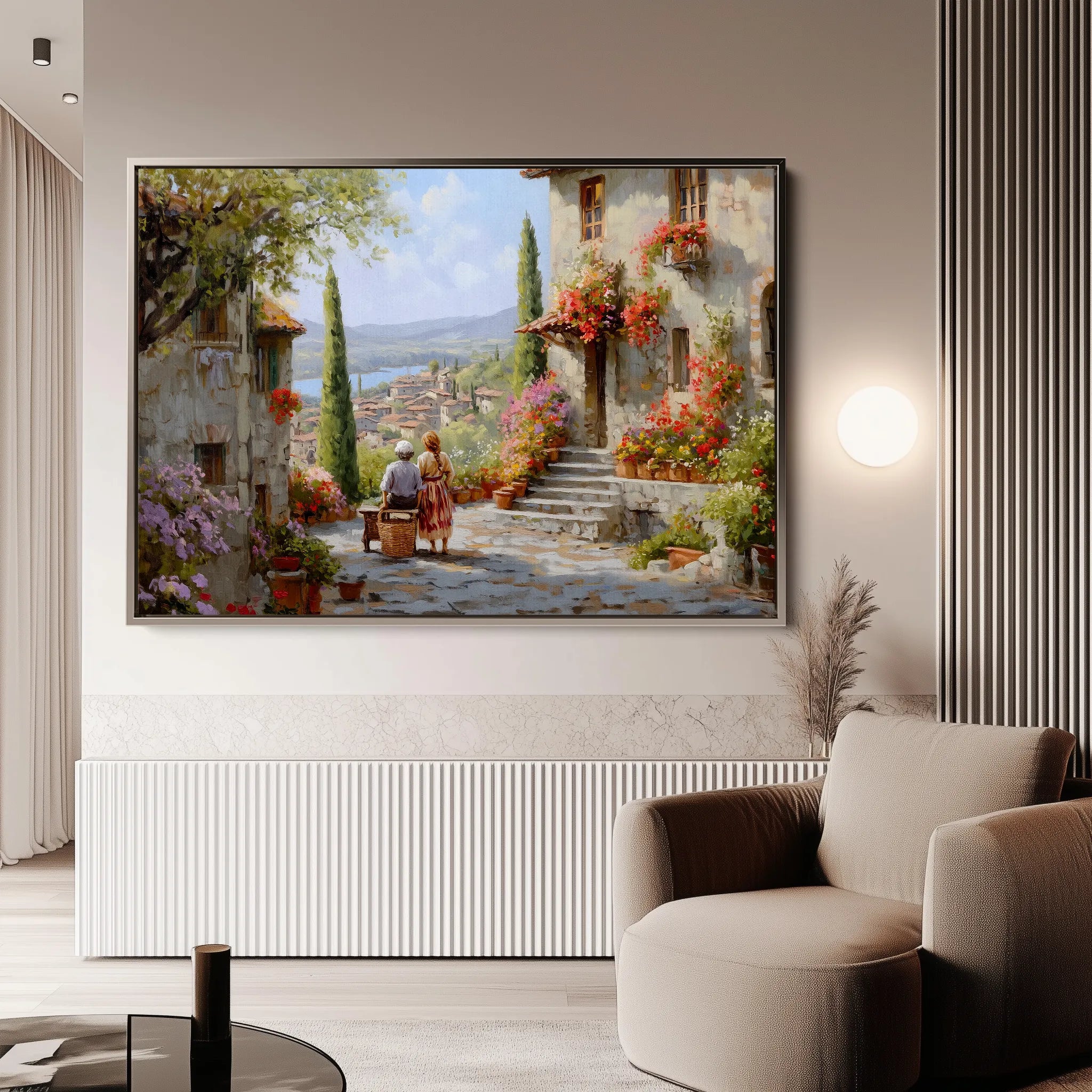 Landscape 435 Canvas Art 18" x 24" / 45 x 60 cm / Black