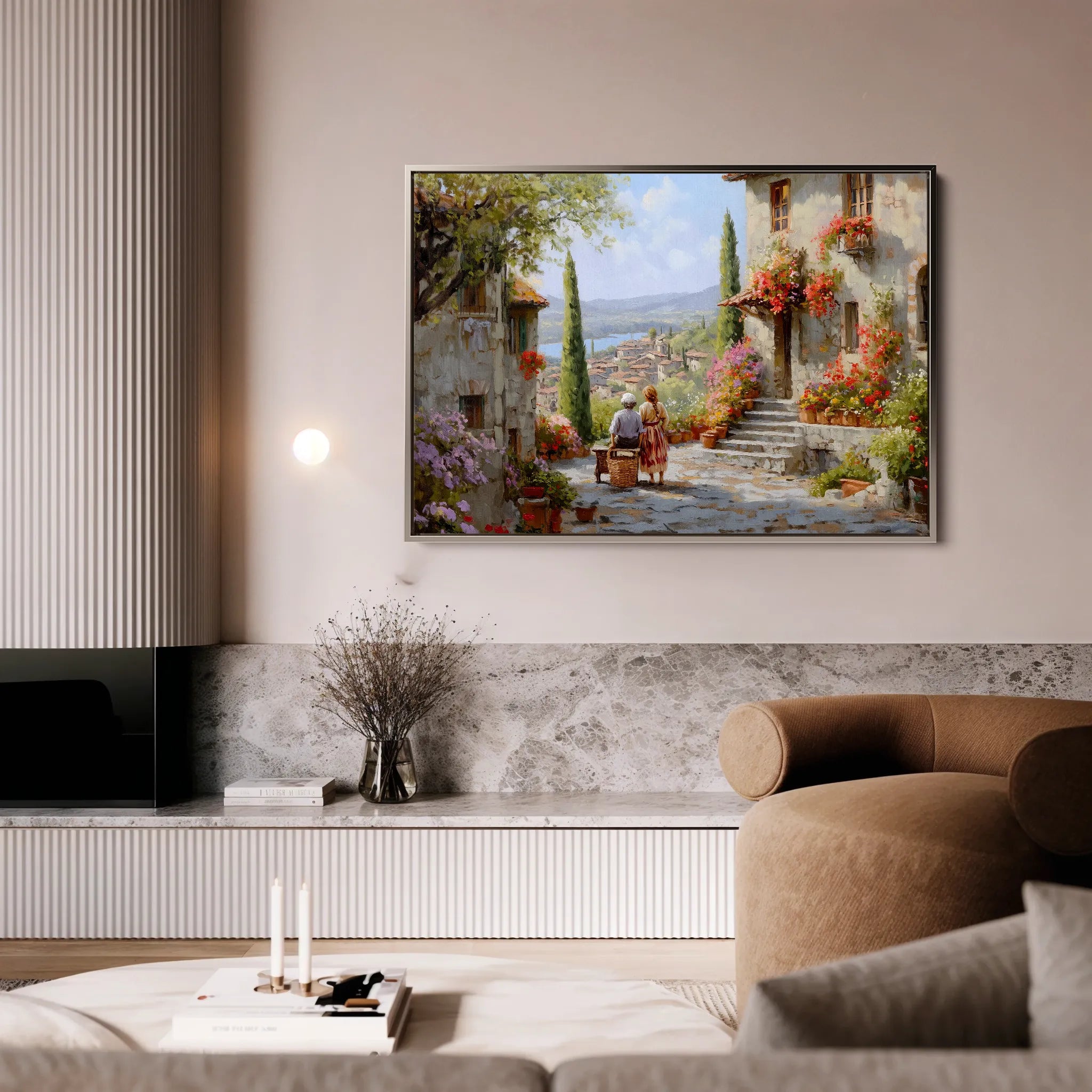 Landscape 435 Canvas Art 18" x 24" / 45 x 60 cm / Black