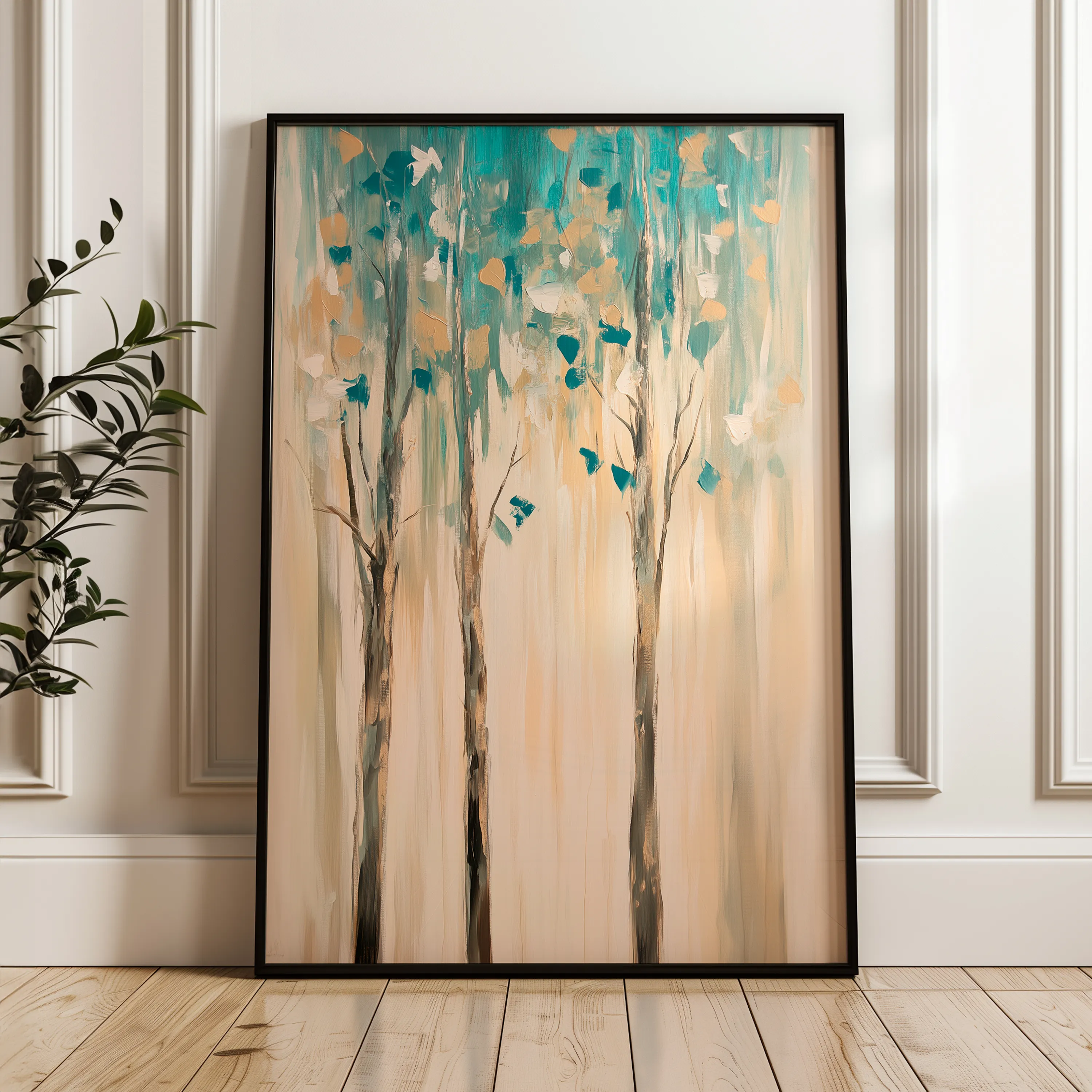 Landscape 437 Canvas Art 18" x 24" / 45 x 60 cm / Black