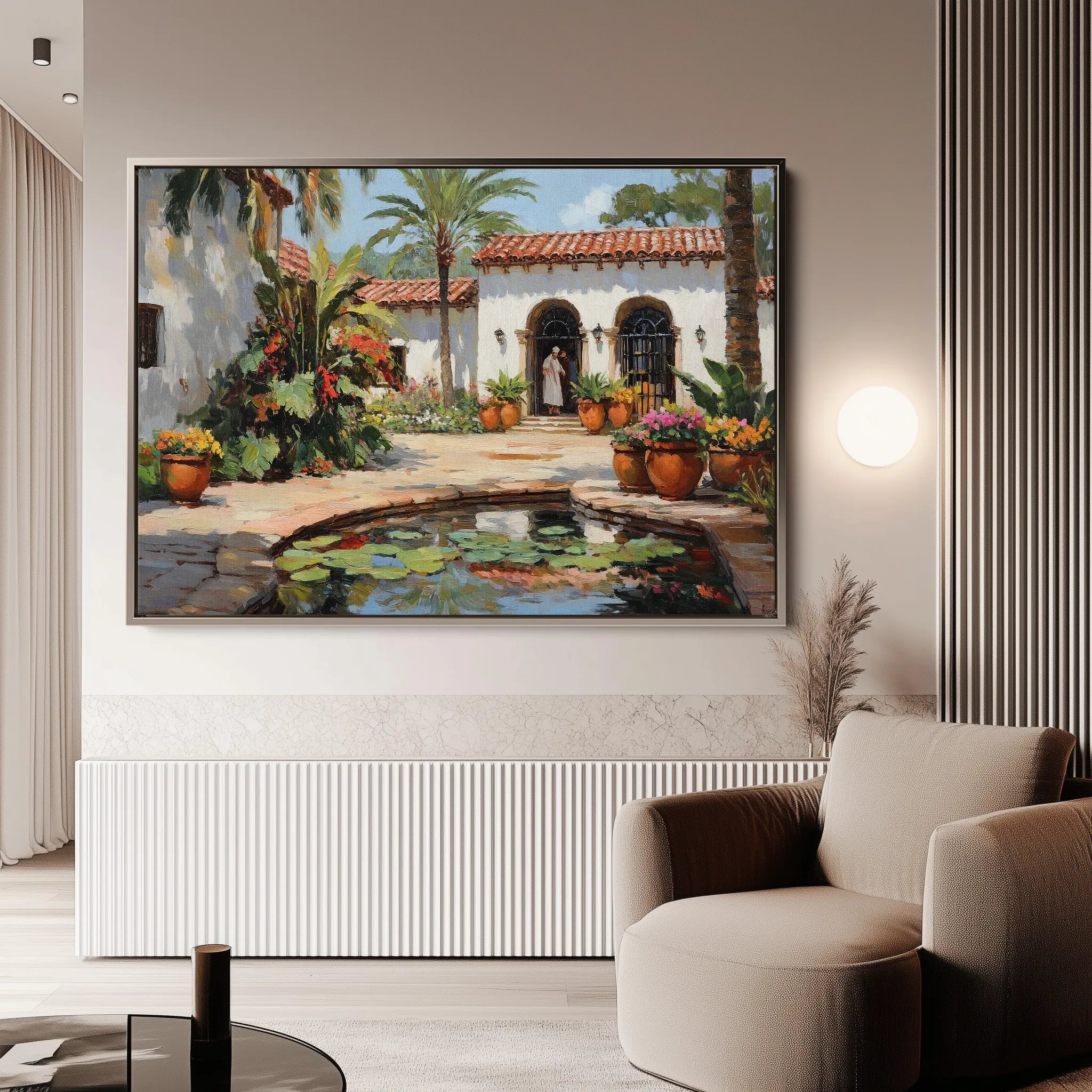 Landscape 438 Canvas Art 18" x 24" / 45 x 60 cm / Black