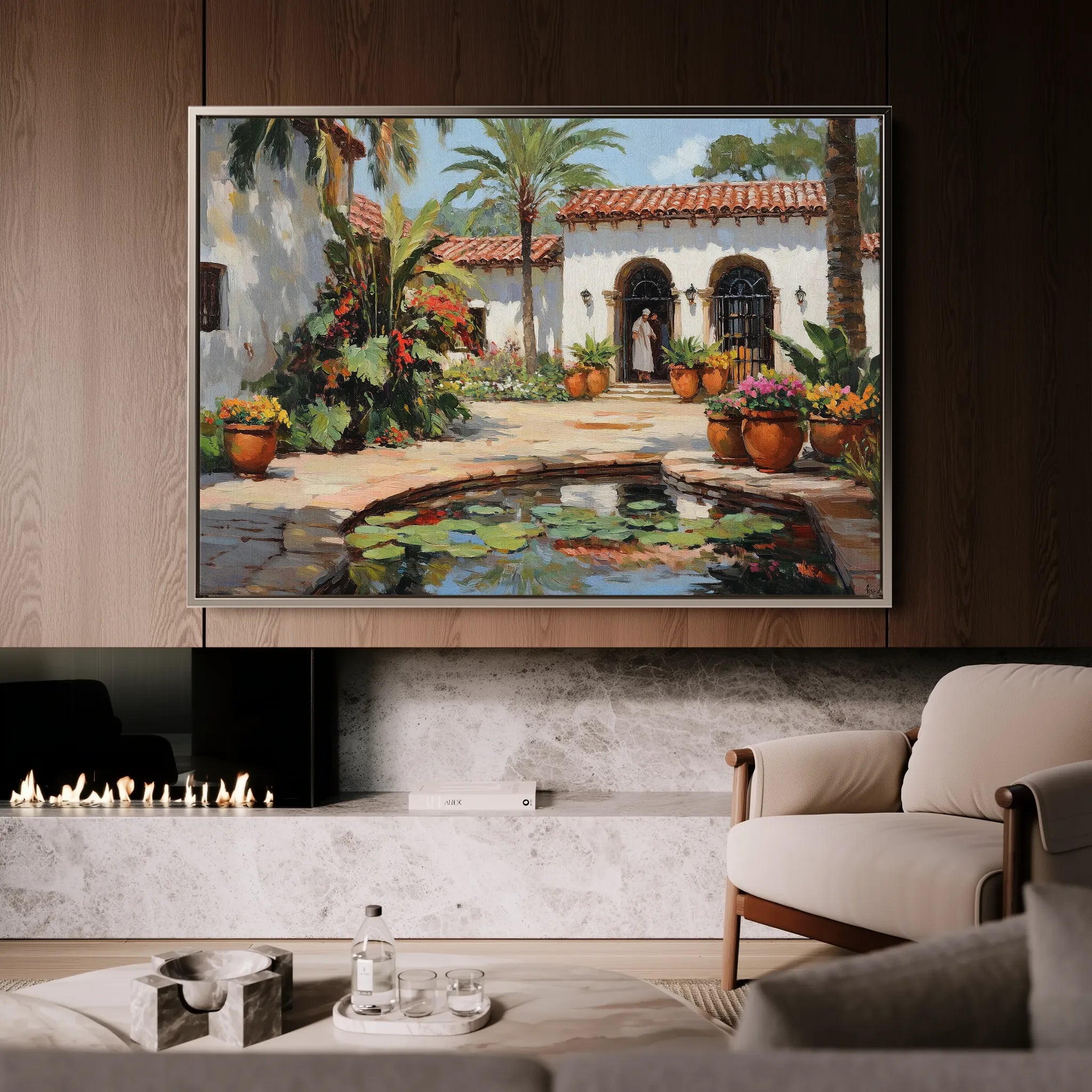 Landscape 438 Canvas Art 18" x 24" / 45 x 60 cm / Black
