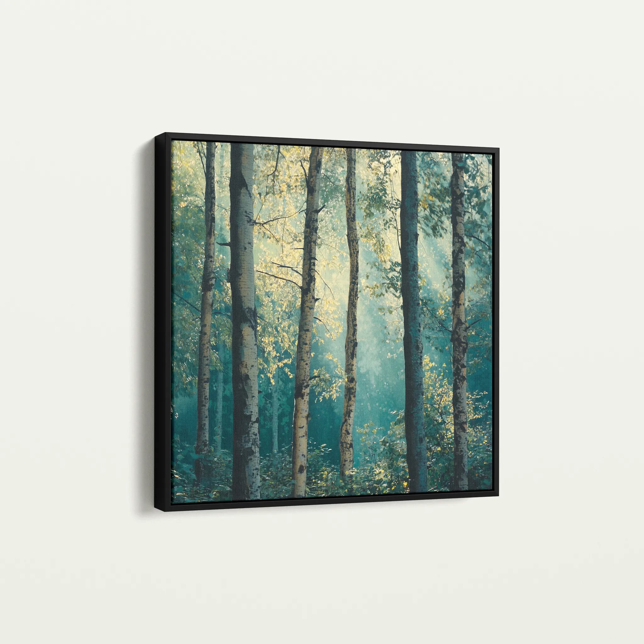 Landscape 439 Canvas Art 16" x 16" / 40 x 40 cm / Black