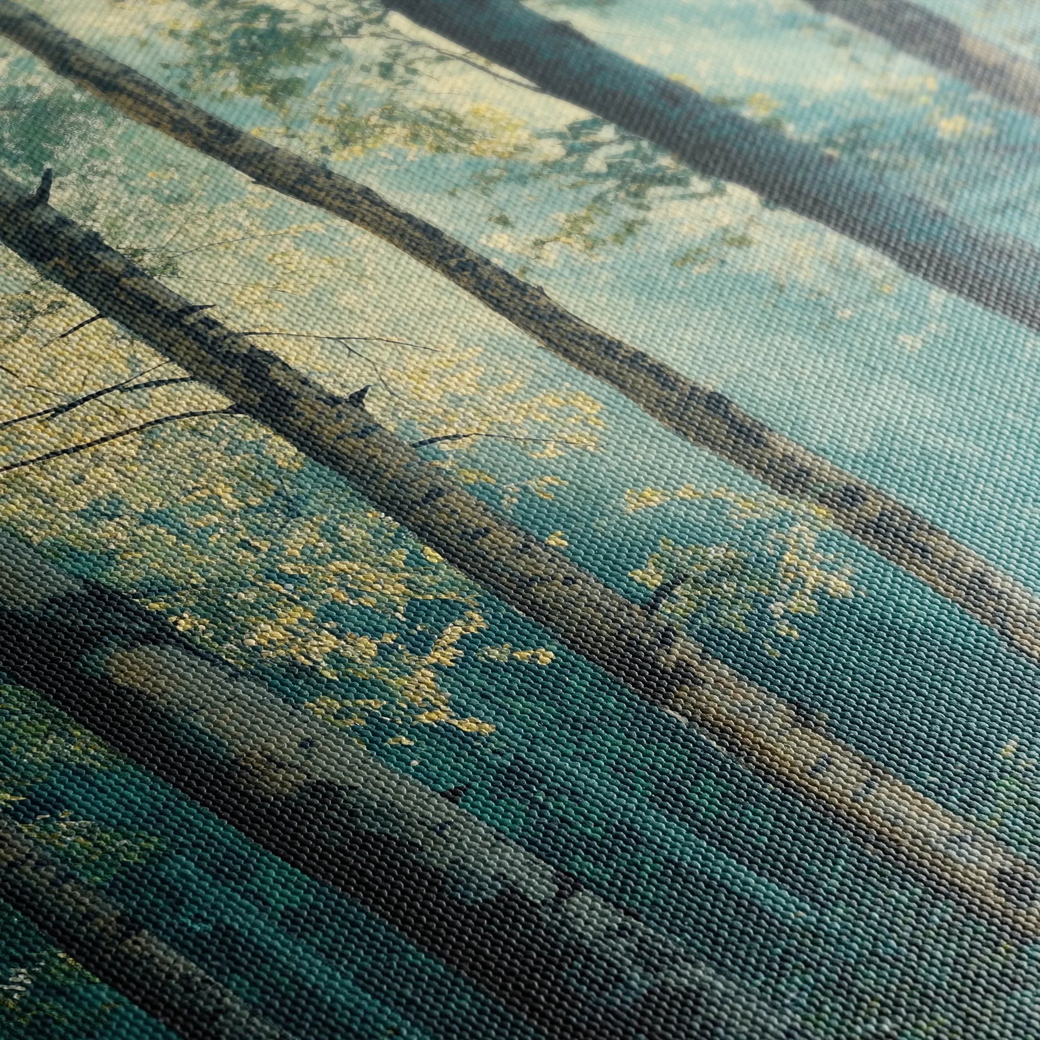 Landscape 439 Canvas Art 16" x 16" / 40 x 40 cm / Black