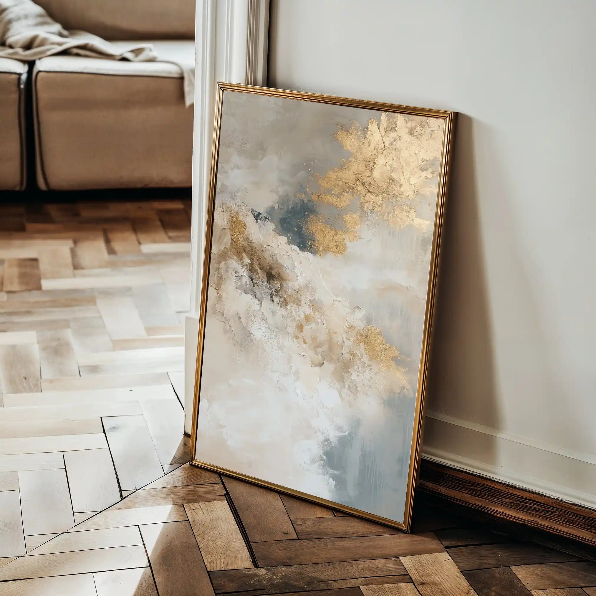 Abstract 441 Canvas Art 18" x 24" / 45 x 60 cm / Black