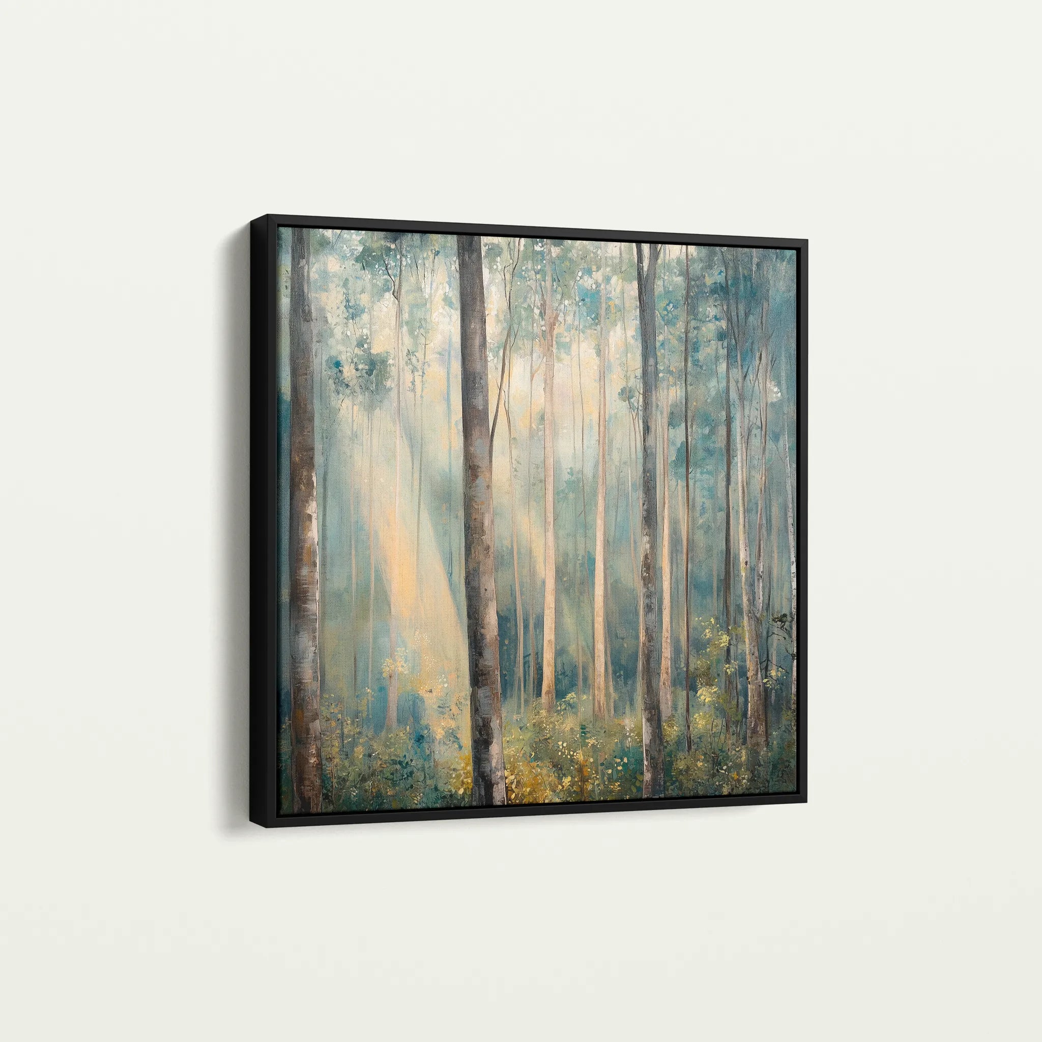 Landscape 441 Canvas Art 16" x 16" / 40 x 40 cm / Black