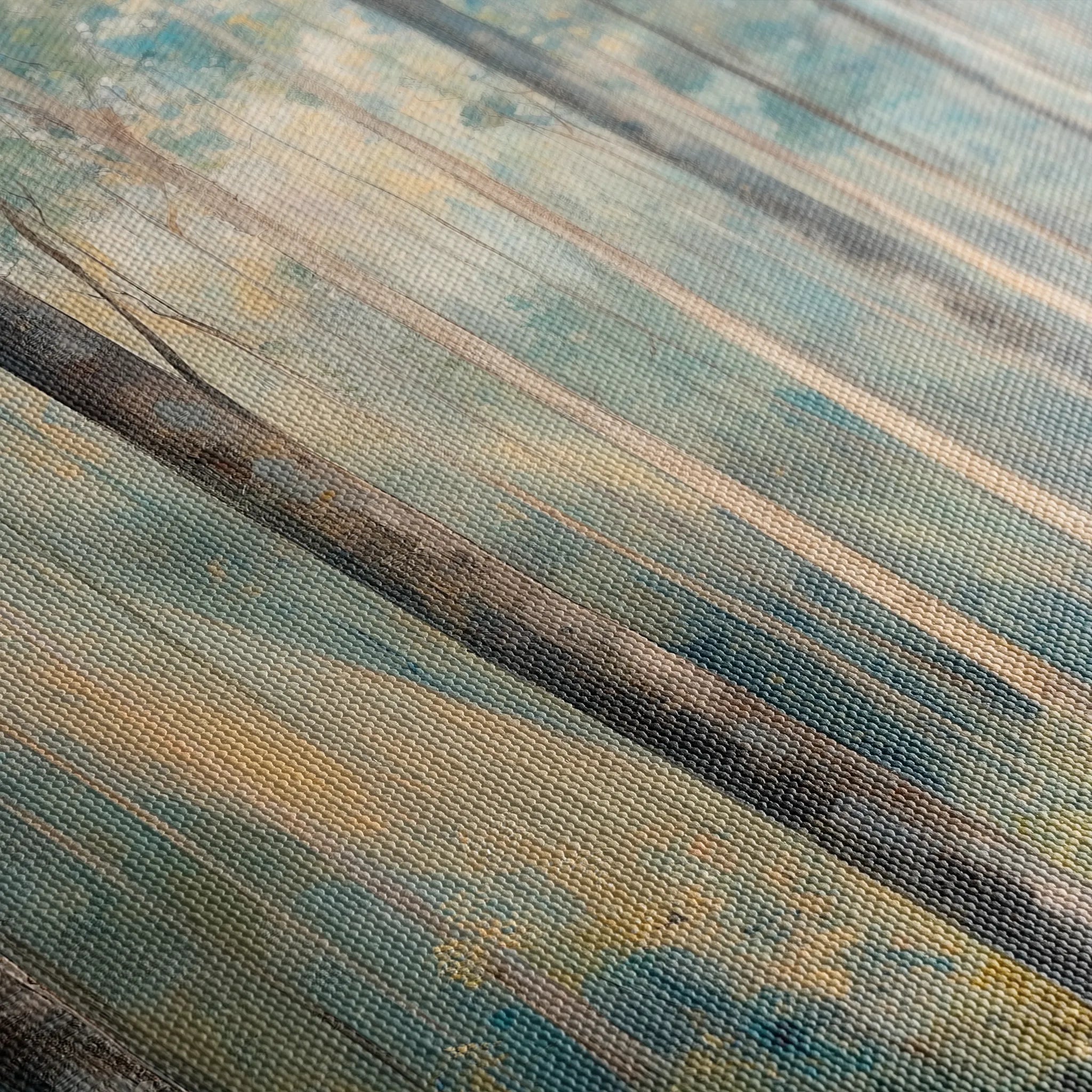 Landscape 441 Canvas Art 16" x 16" / 40 x 40 cm / Black