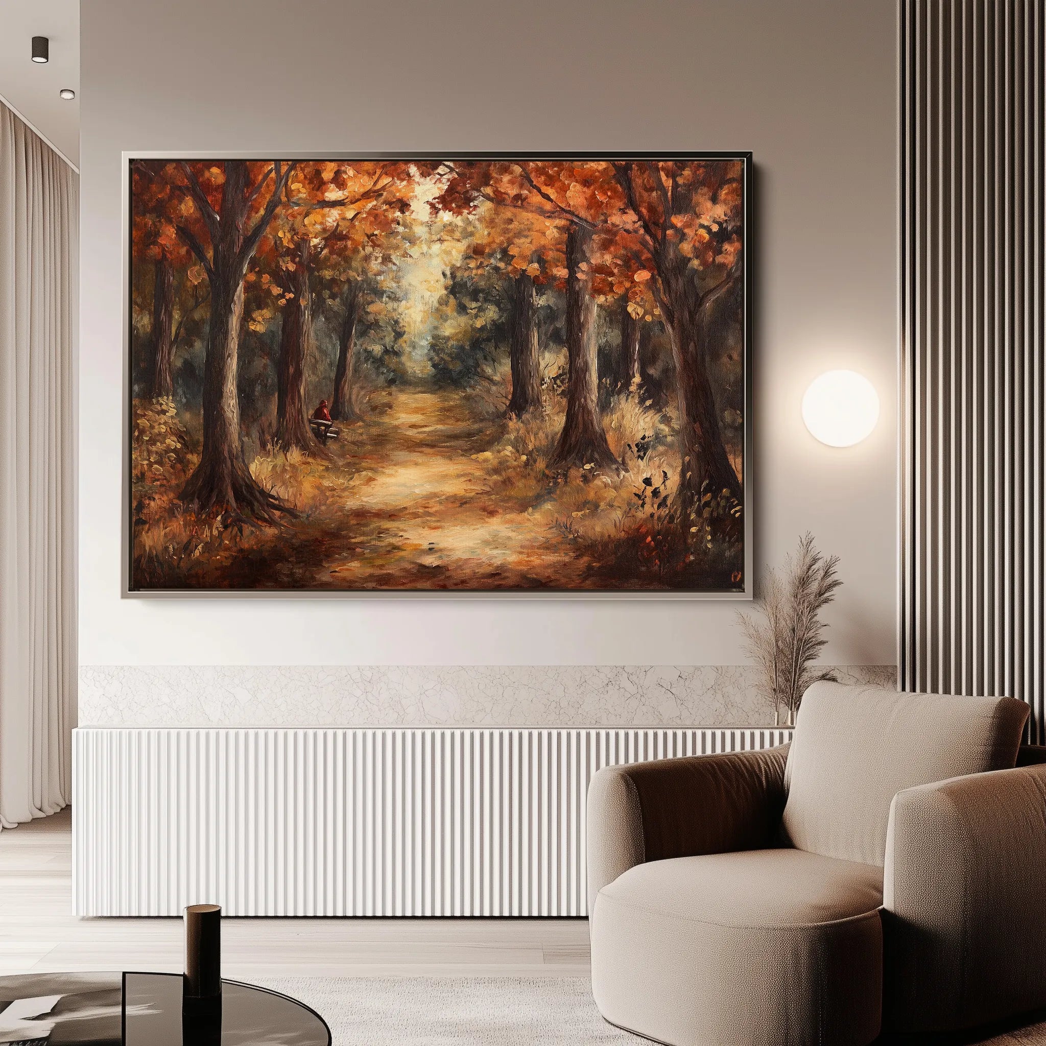 Landscape 442 Canvas Art 18" x 24" / 45 x 60 cm / Black