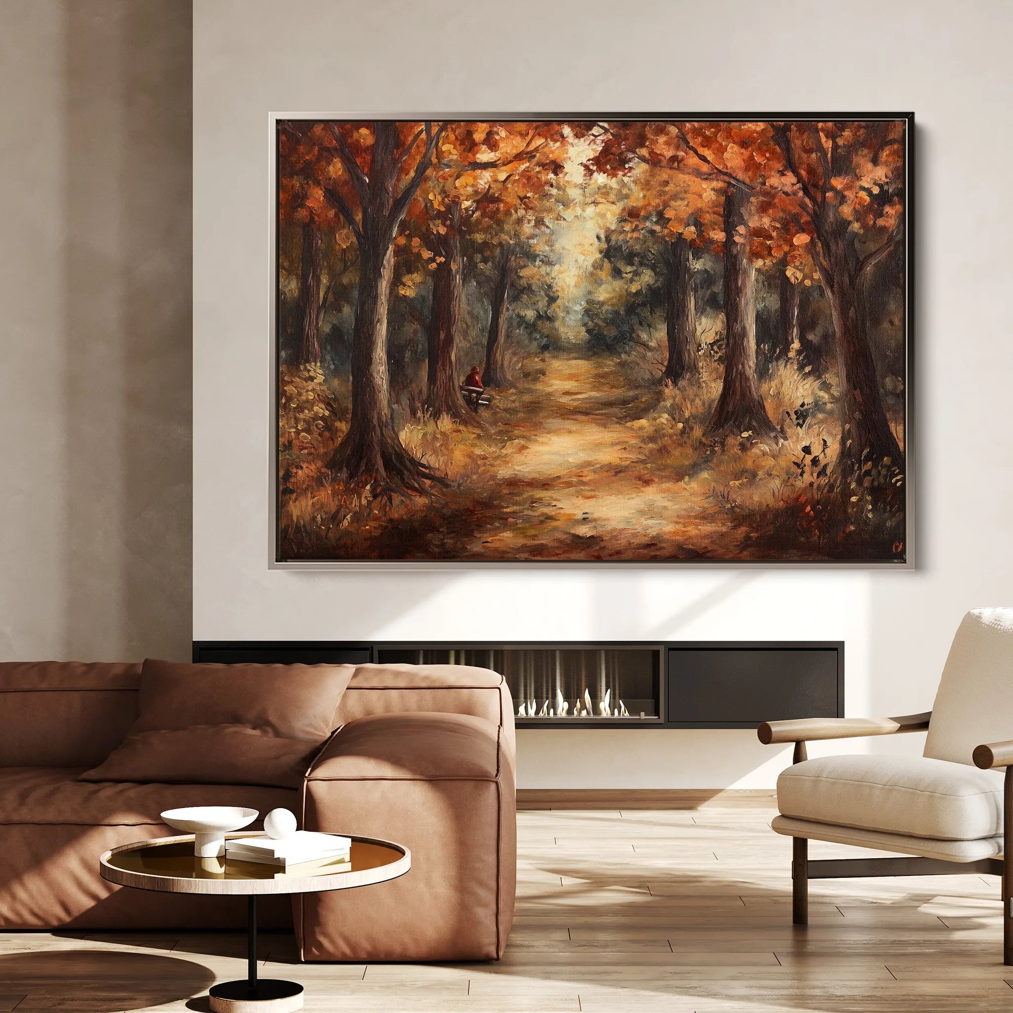 Landscape 442 Canvas Art 18" x 24" / 45 x 60 cm / Black
