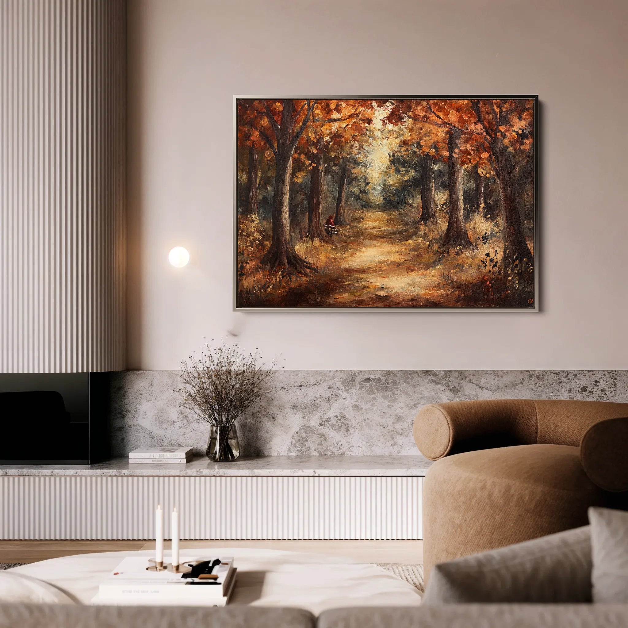 Landscape 442 Canvas Art 18" x 24" / 45 x 60 cm / Black