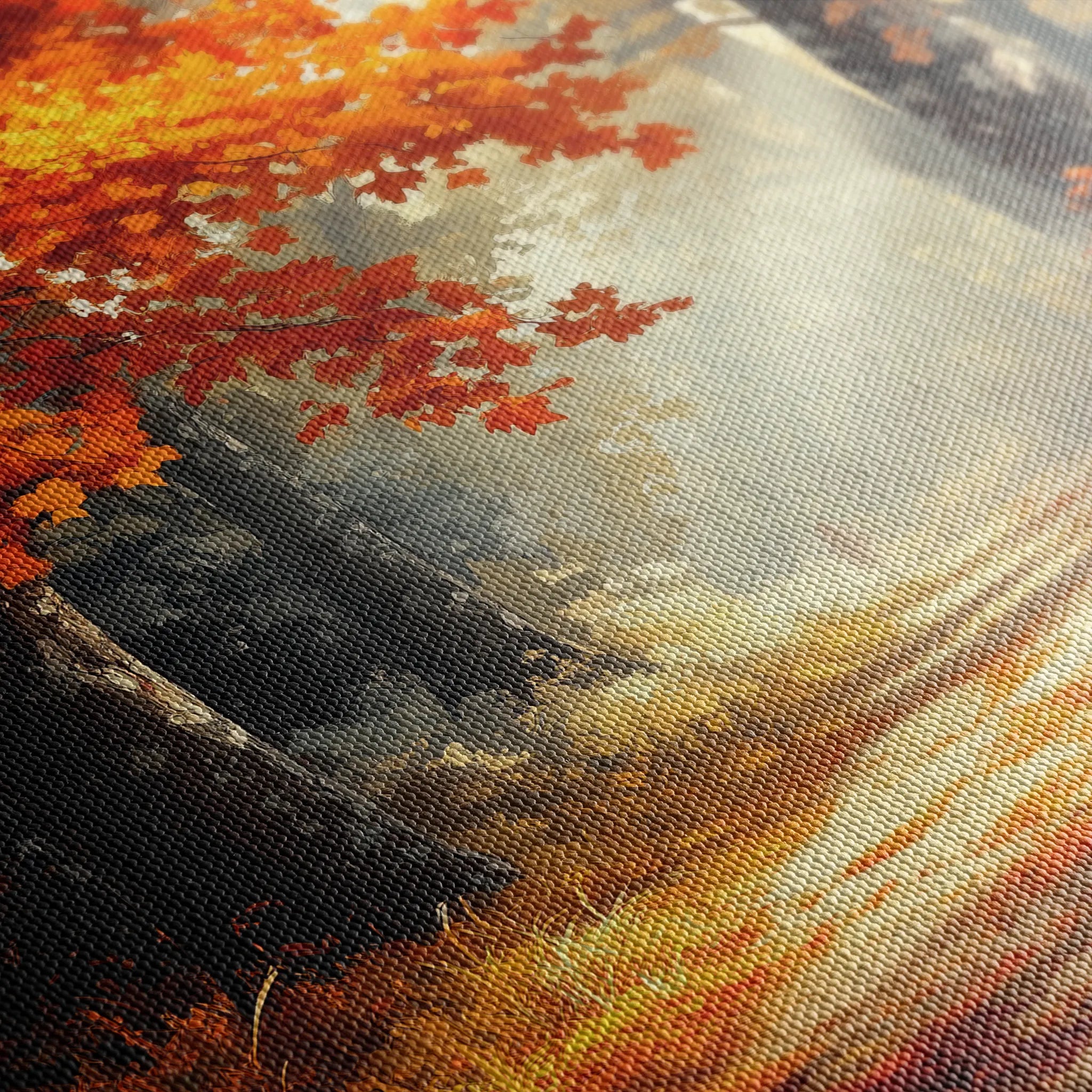 Landscape 443 Canvas Art 18" x 24" / 45 x 60 cm / Black