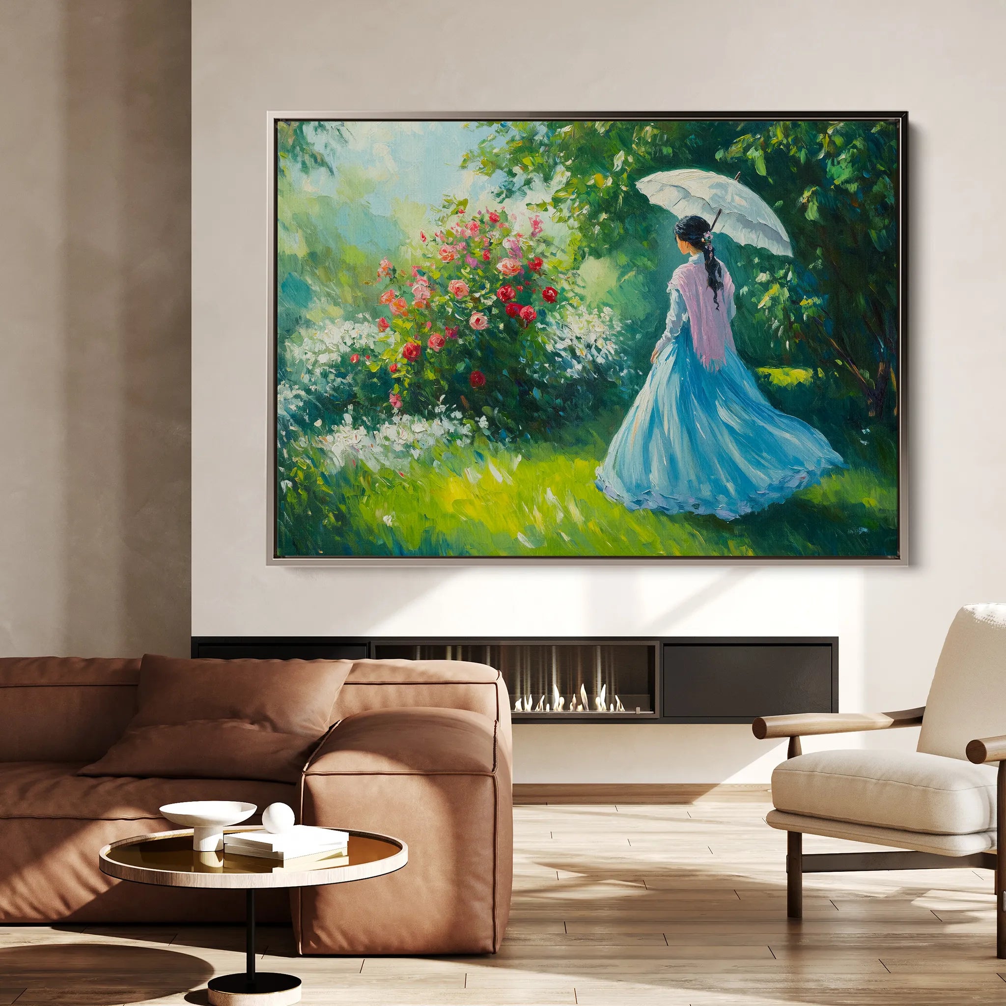 Landscape 444 Canvas Art 18" x 24" / 45 x 60 cm / Black