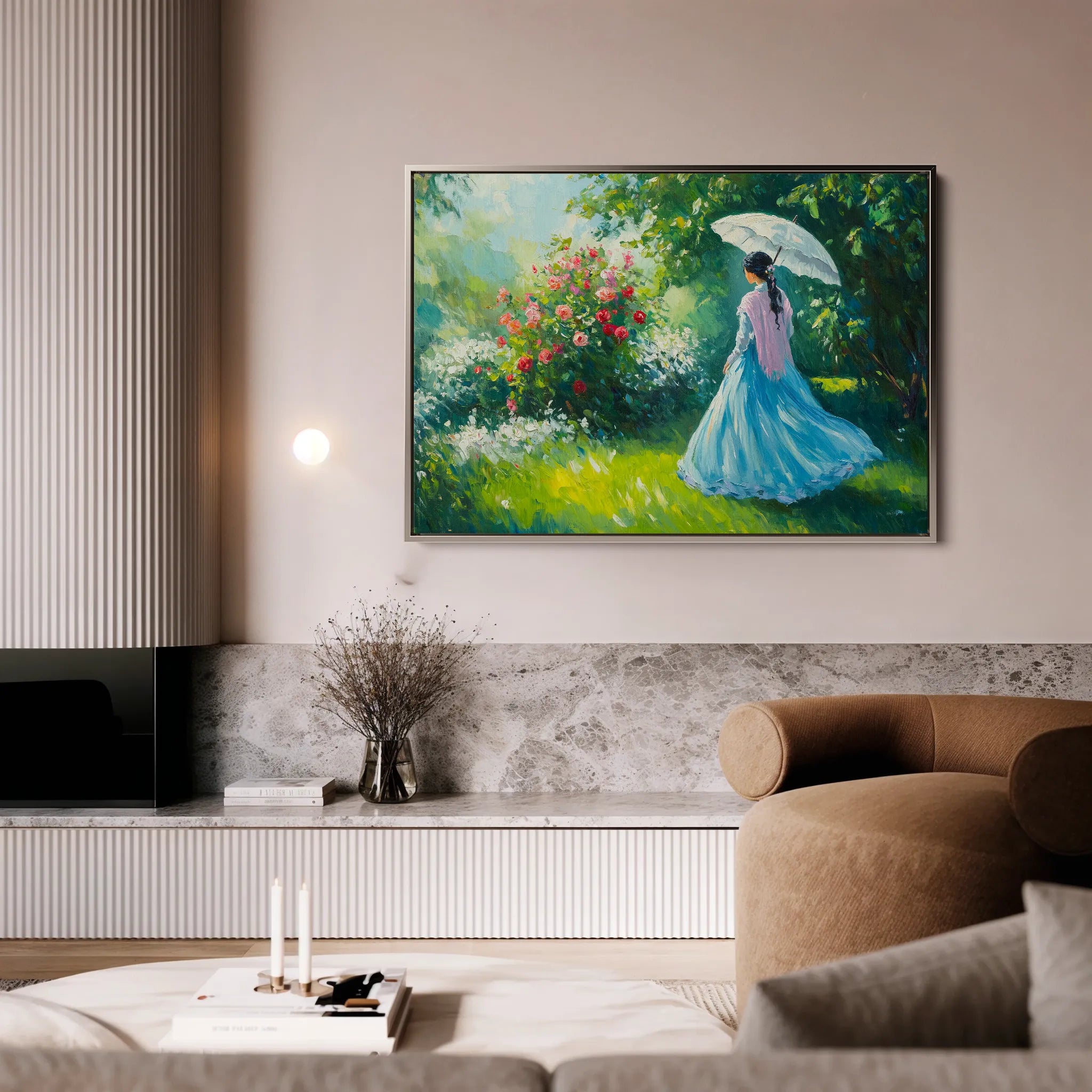 Landscape 444 Canvas Art 18" x 24" / 45 x 60 cm / Black