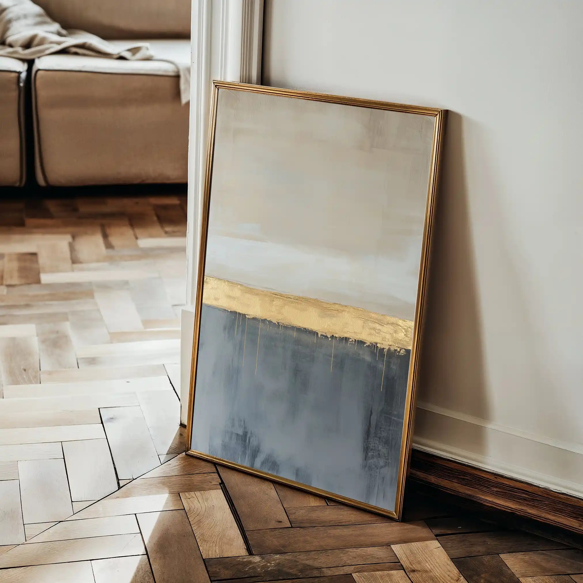 Abstract 445 Canvas Art 18" x 24" / 45 x 60 cm / Black
