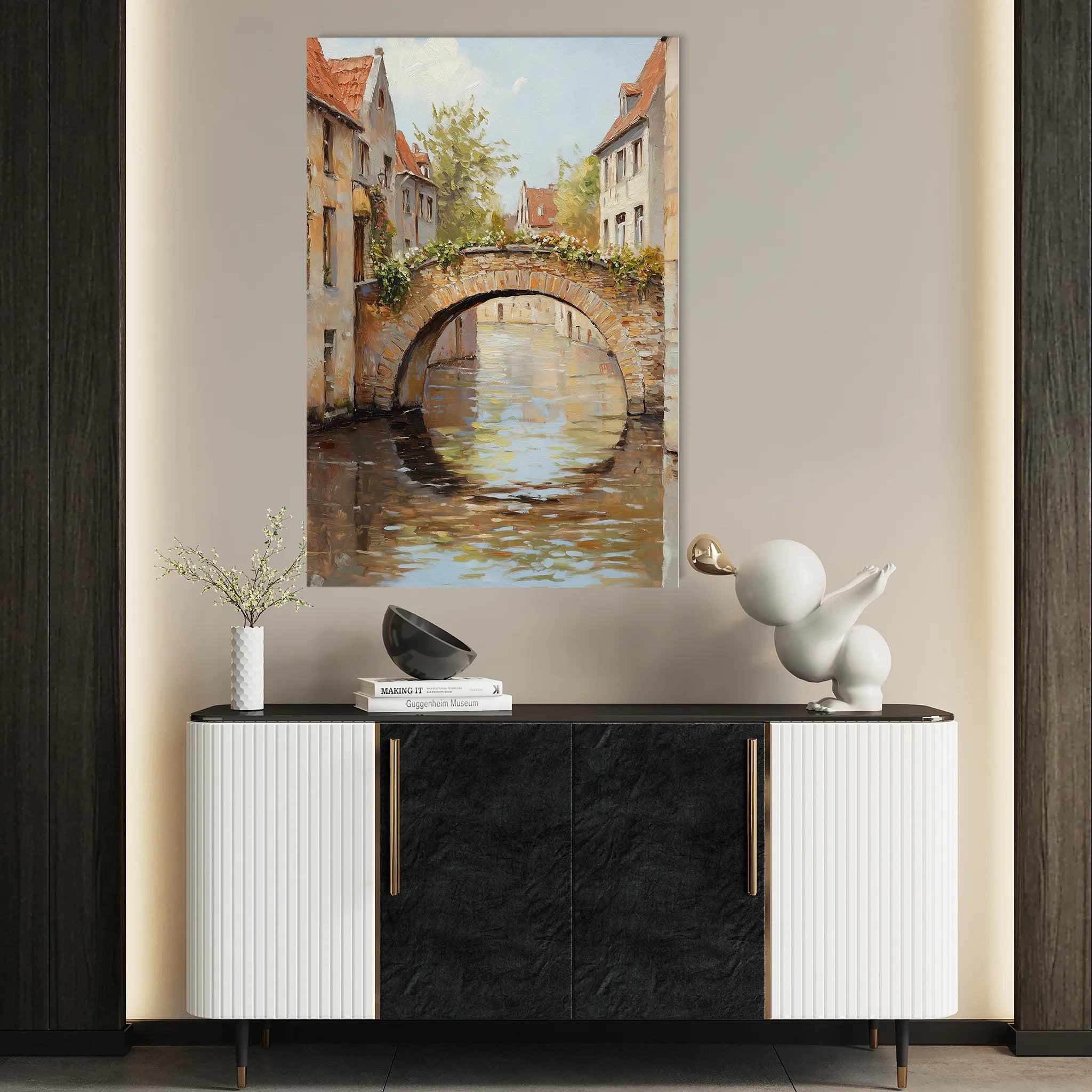 Landscape 445 Canvas Art 18" x 24" / 45 x 60 cm / Black