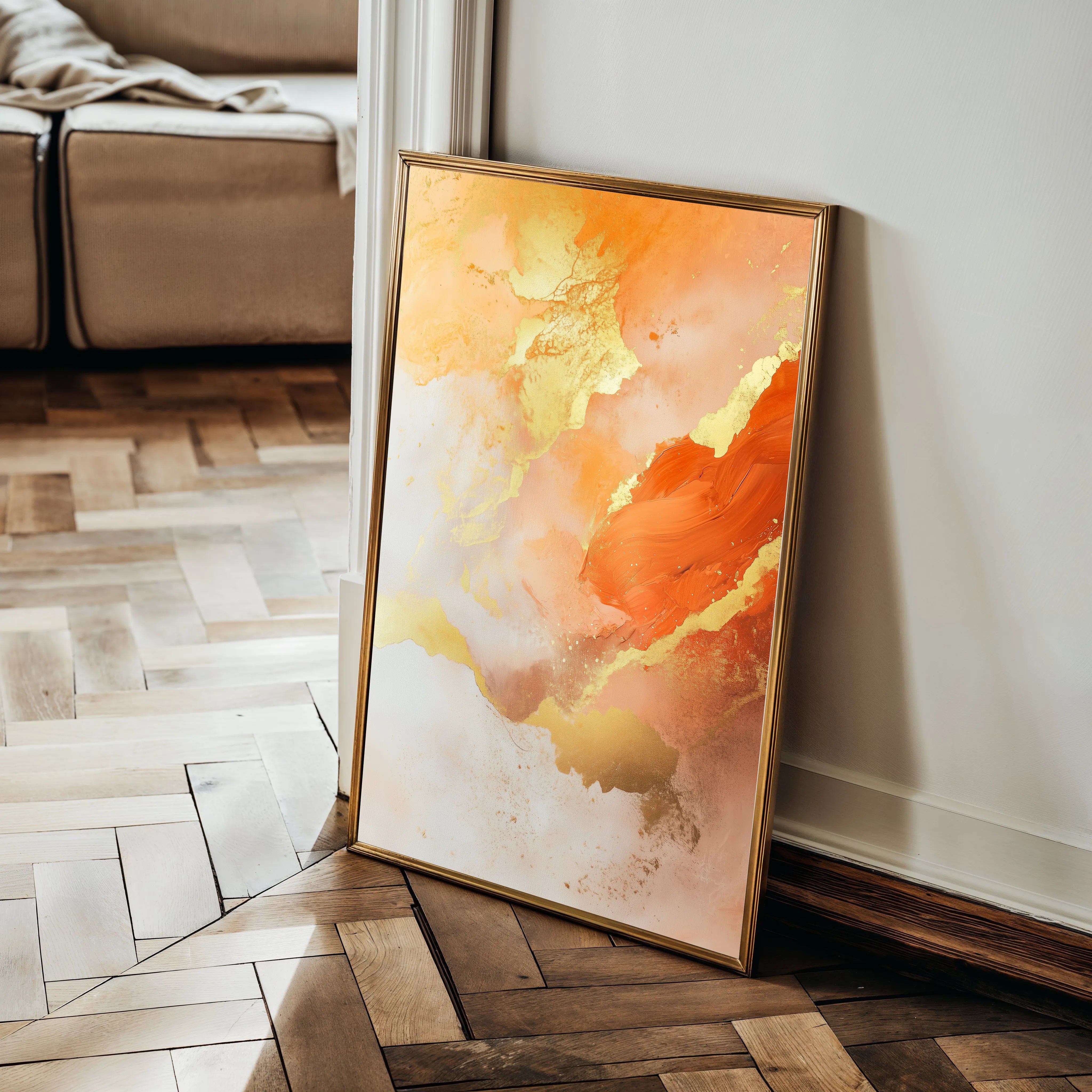 Abstract 446 Canvas Art 18" x 24" / 45 x 60 cm / Black