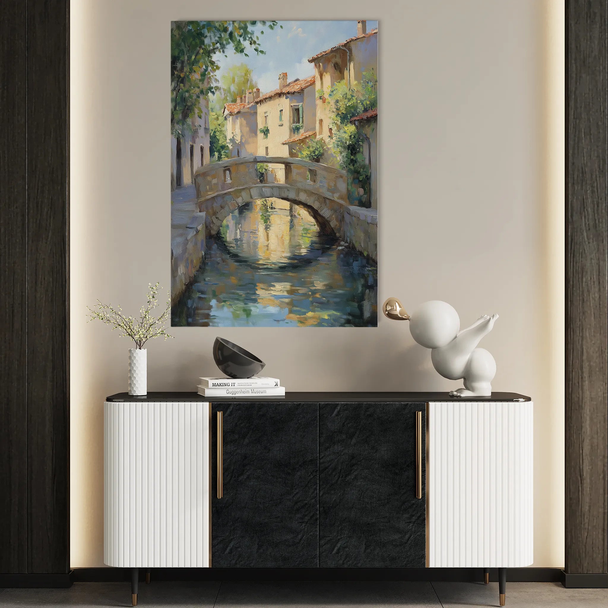 Landscape 446 Canvas Art 18" x 24" / 45 x 60 cm / Black