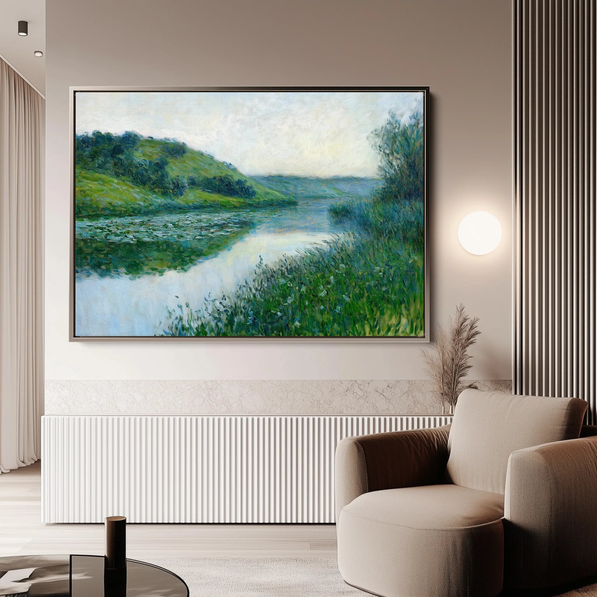 Landscape 447 Canvas Art 18" x 24" / 45 x 60 cm / Black