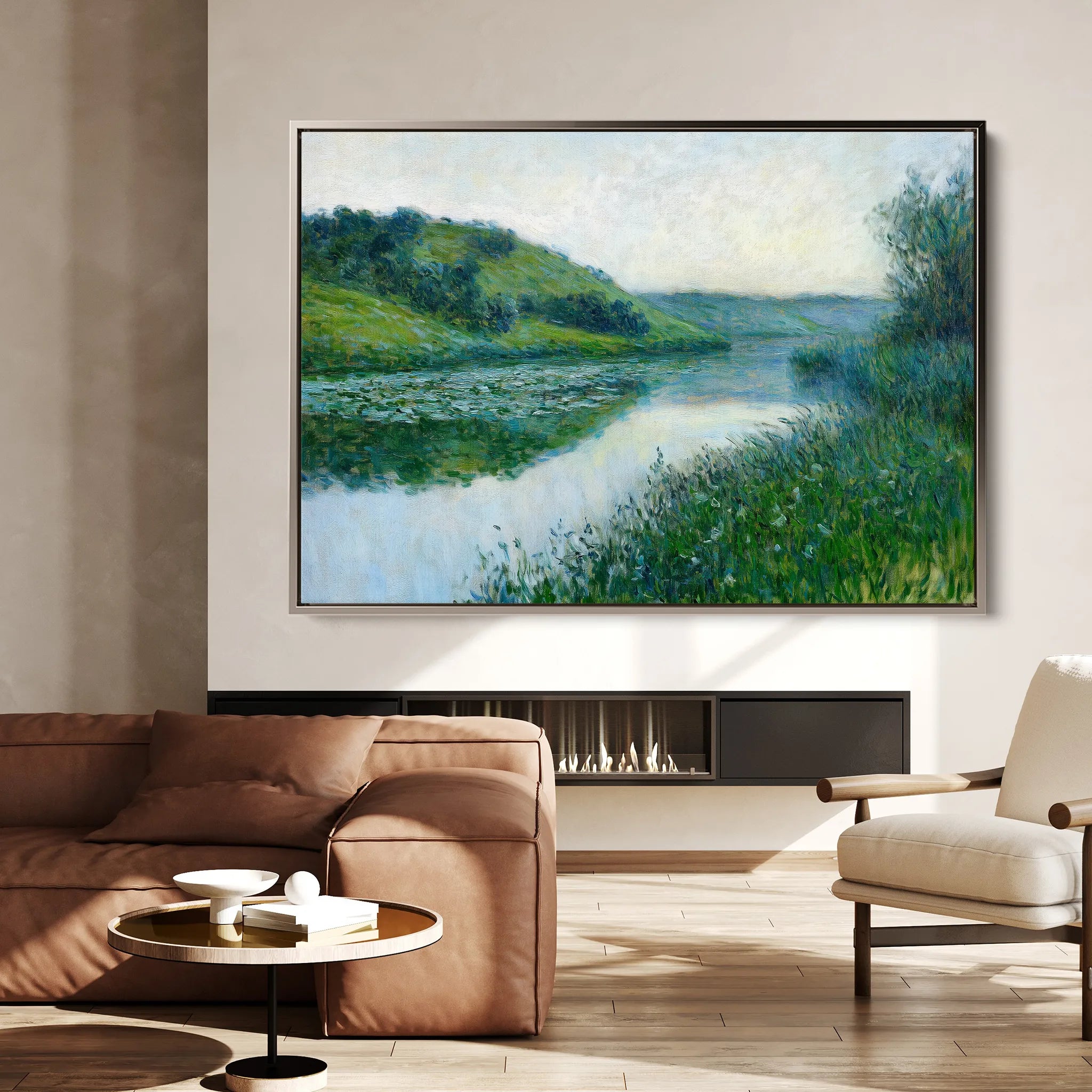 Landscape 447 Canvas Art 18" x 24" / 45 x 60 cm / Black