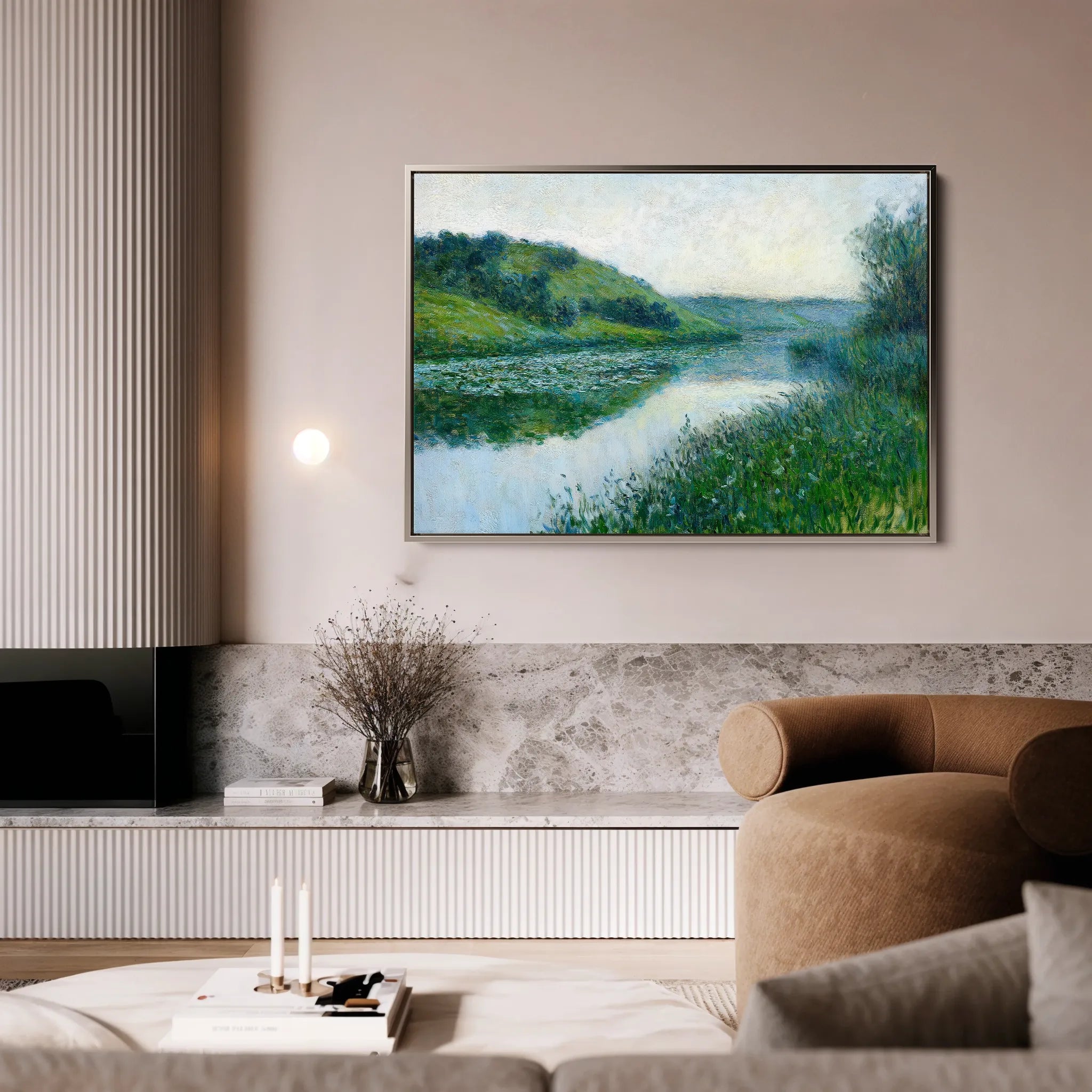 Landscape 447 Canvas Art 18" x 24" / 45 x 60 cm / Black