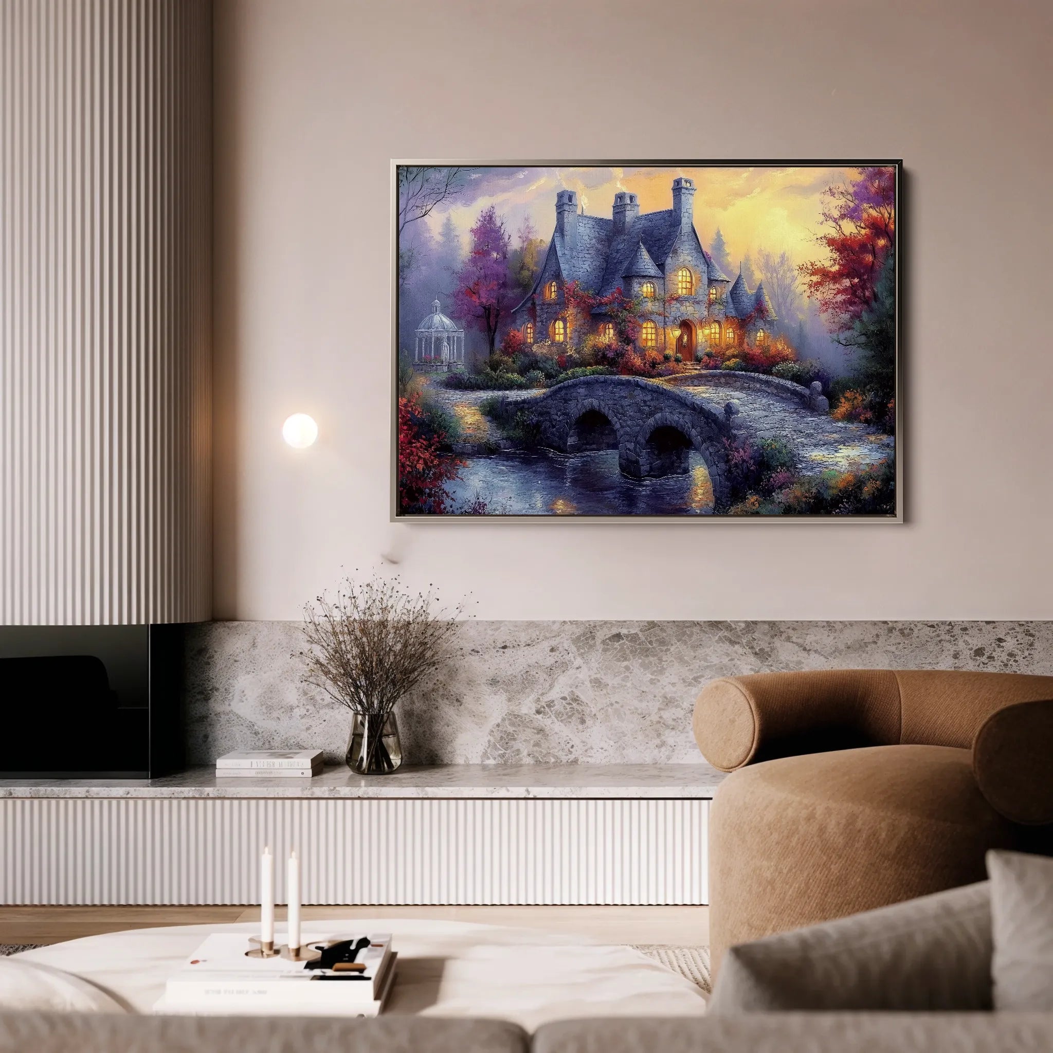 Landscape 448 Canvas Art 18" x 24" / 45 x 60 cm / Black