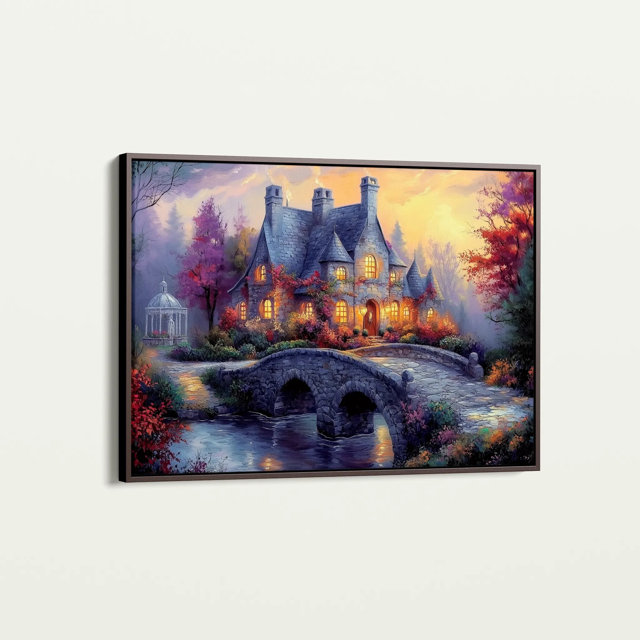 Landscape 448 Canvas Art 18" x 24" / 45 x 60 cm / Black