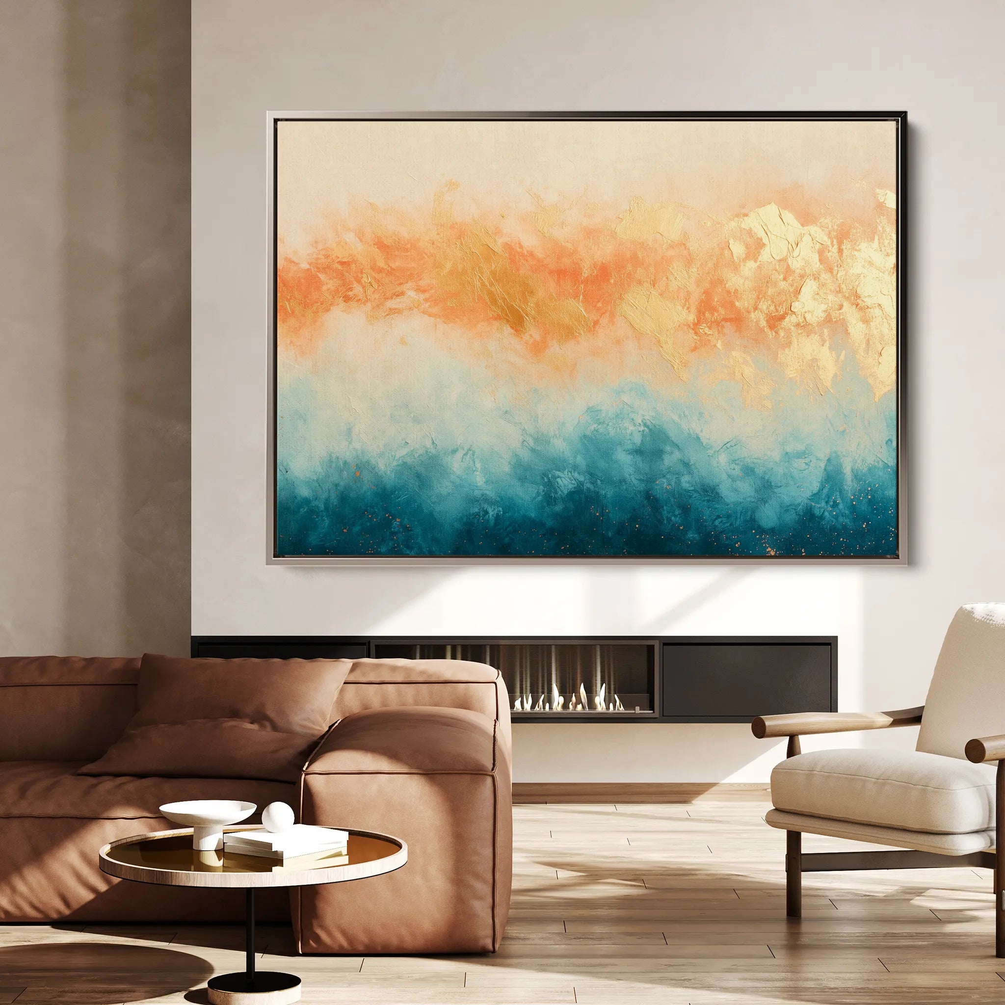 Abstract 449 Canvas Art 18" x 24" / 45 x 60 cm / Black