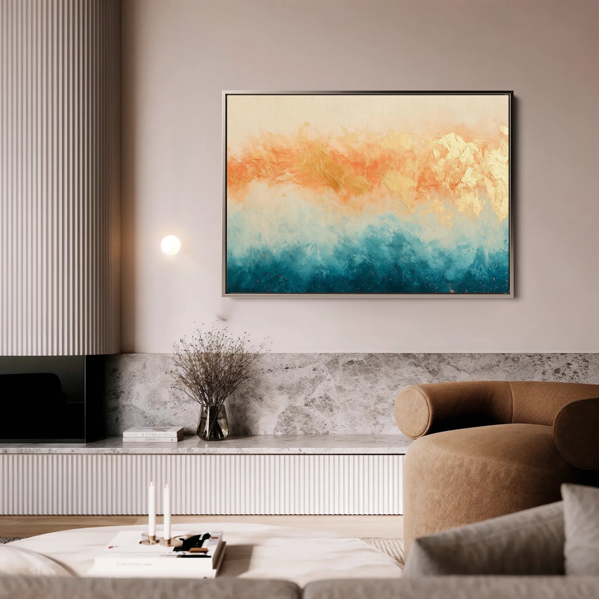 Abstract 449 Canvas Art 18" x 24" / 45 x 60 cm / Black