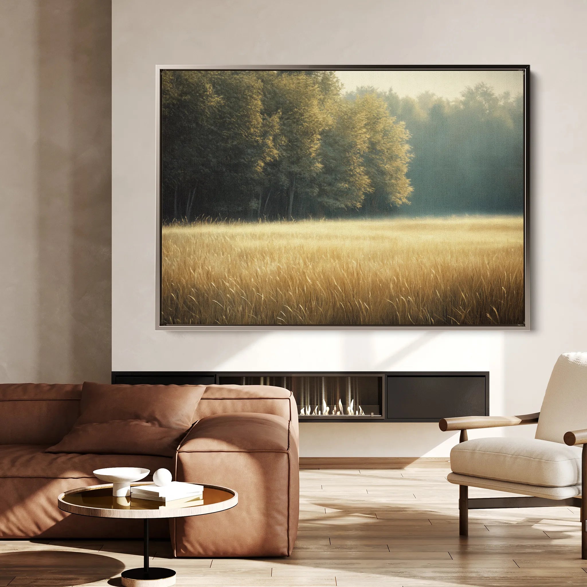 Landscape 449 Canvas Art 18" x 24" / 45 x 60 cm / Black