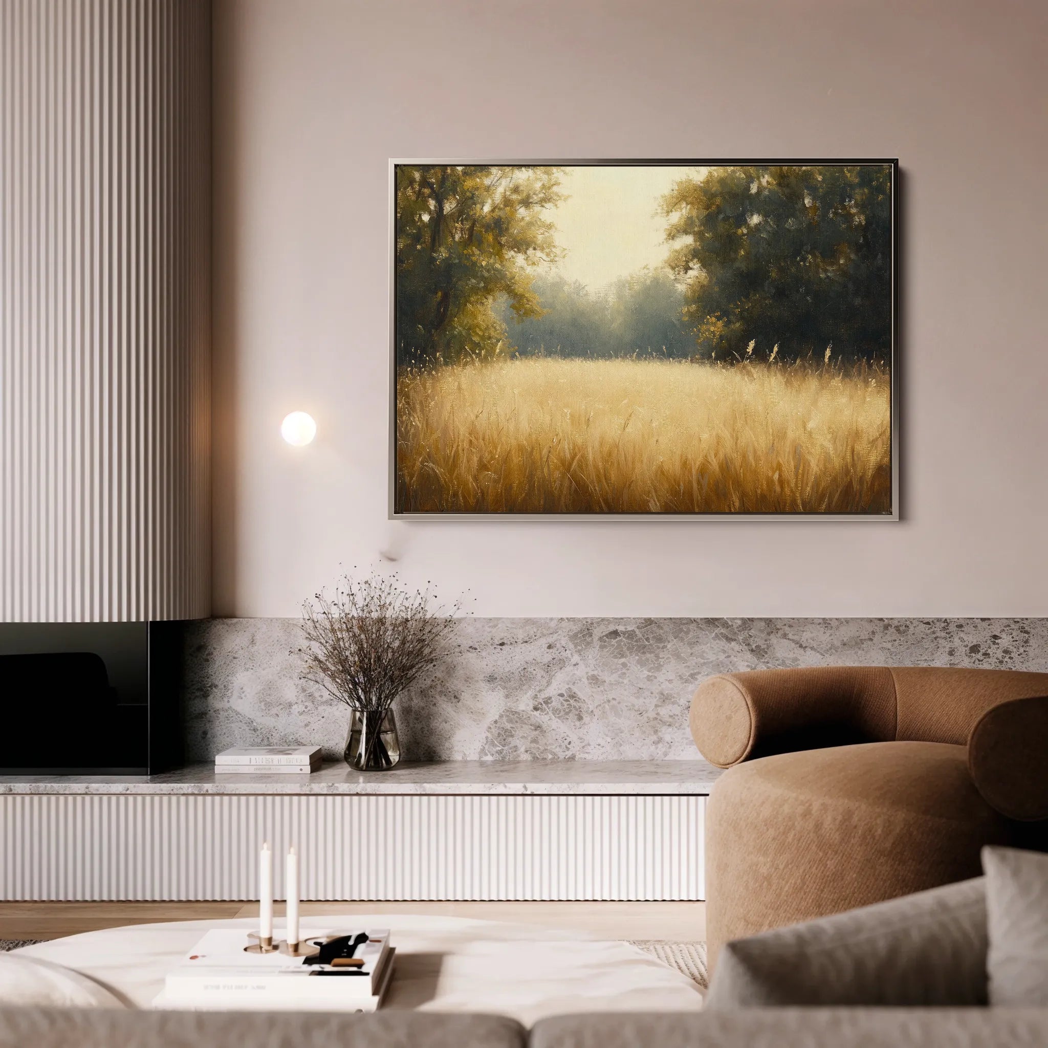 Landscape 450 Canvas Art 18" x 24" / 45 x 60 cm / Black