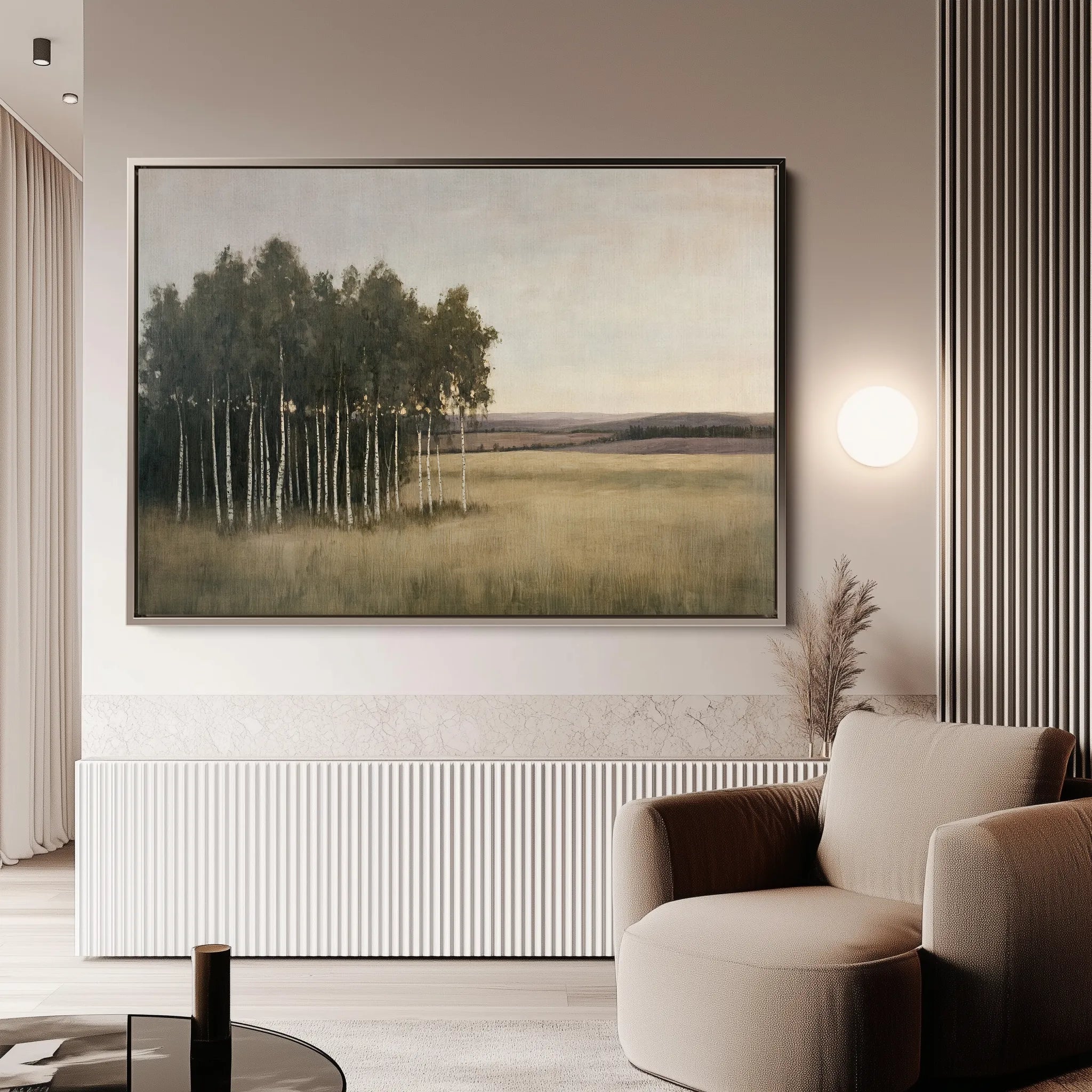 Landscape 451 Canvas Art 18" x 24" / 45 x 60 cm / Black