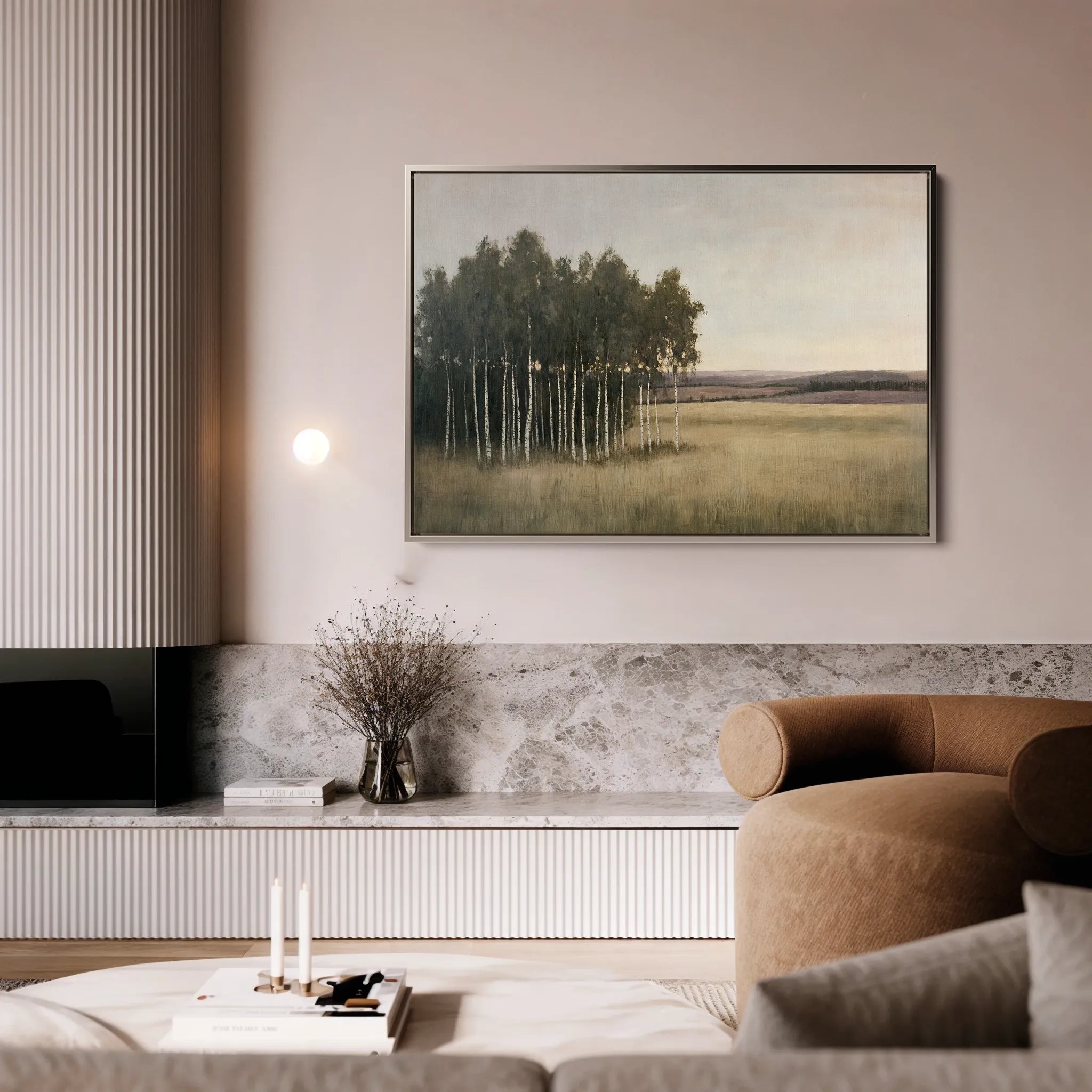 Landscape 451 Canvas Art 18" x 24" / 45 x 60 cm / Black