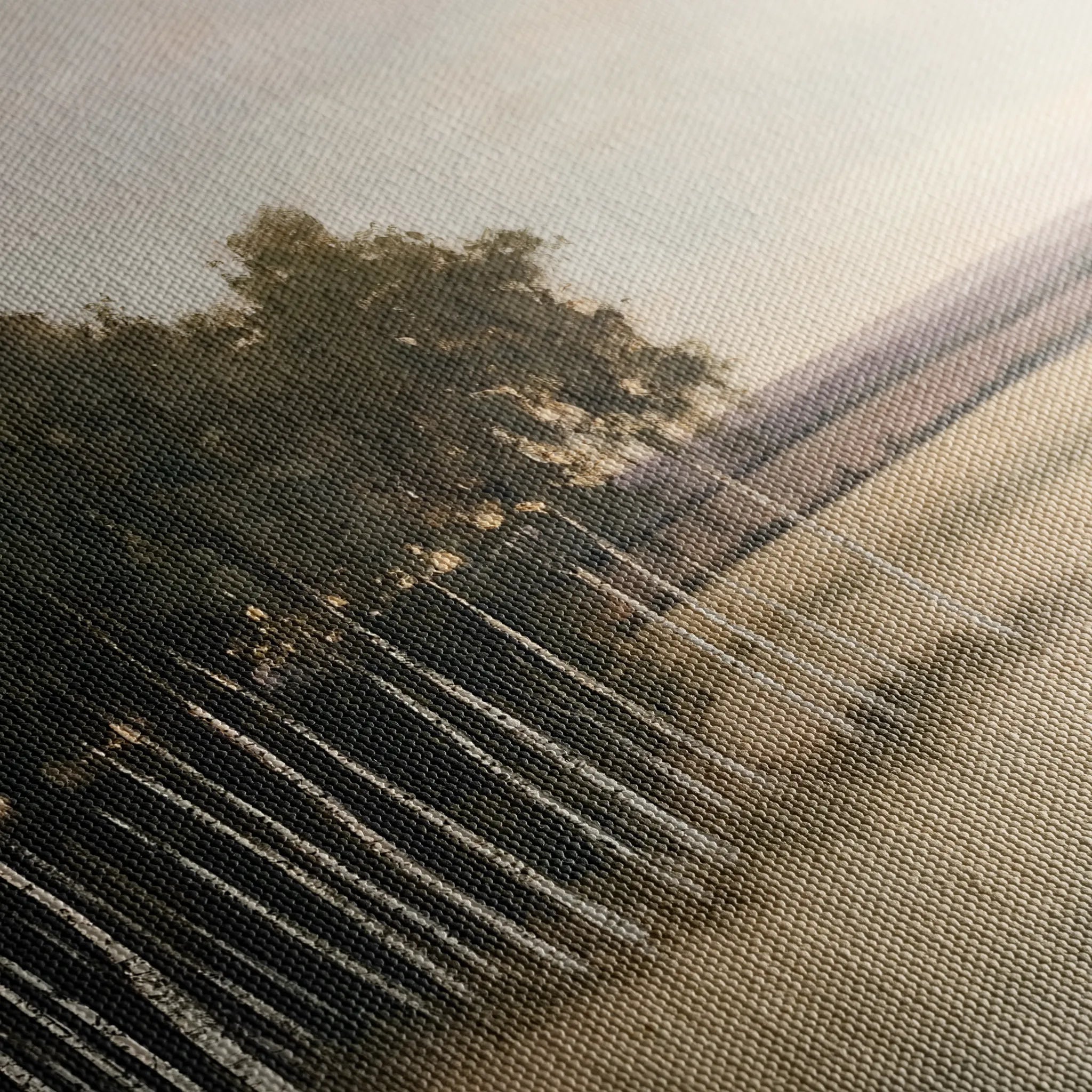 Landscape 451 Canvas Art 18" x 24" / 45 x 60 cm / Black