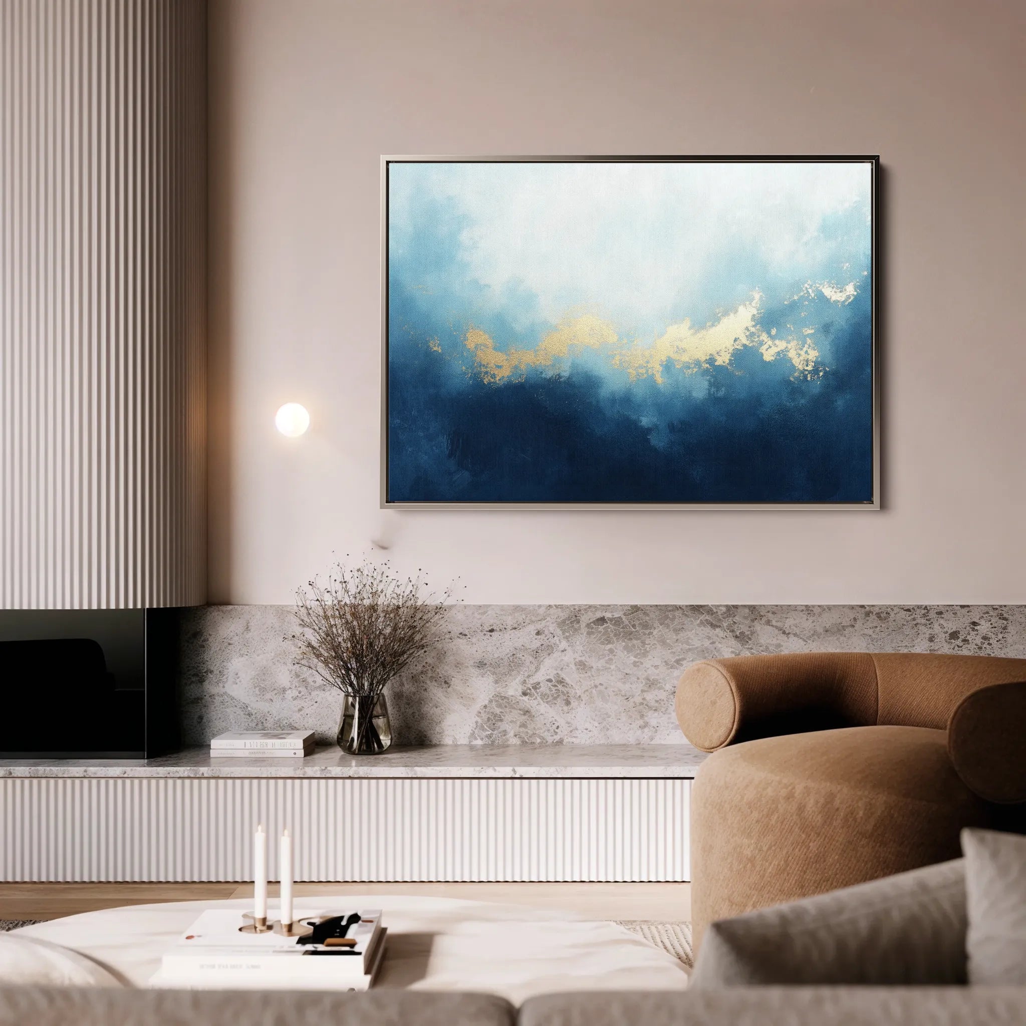 Abstract 452 Canvas Art 18" x 24" / 45 x 60 cm / Black