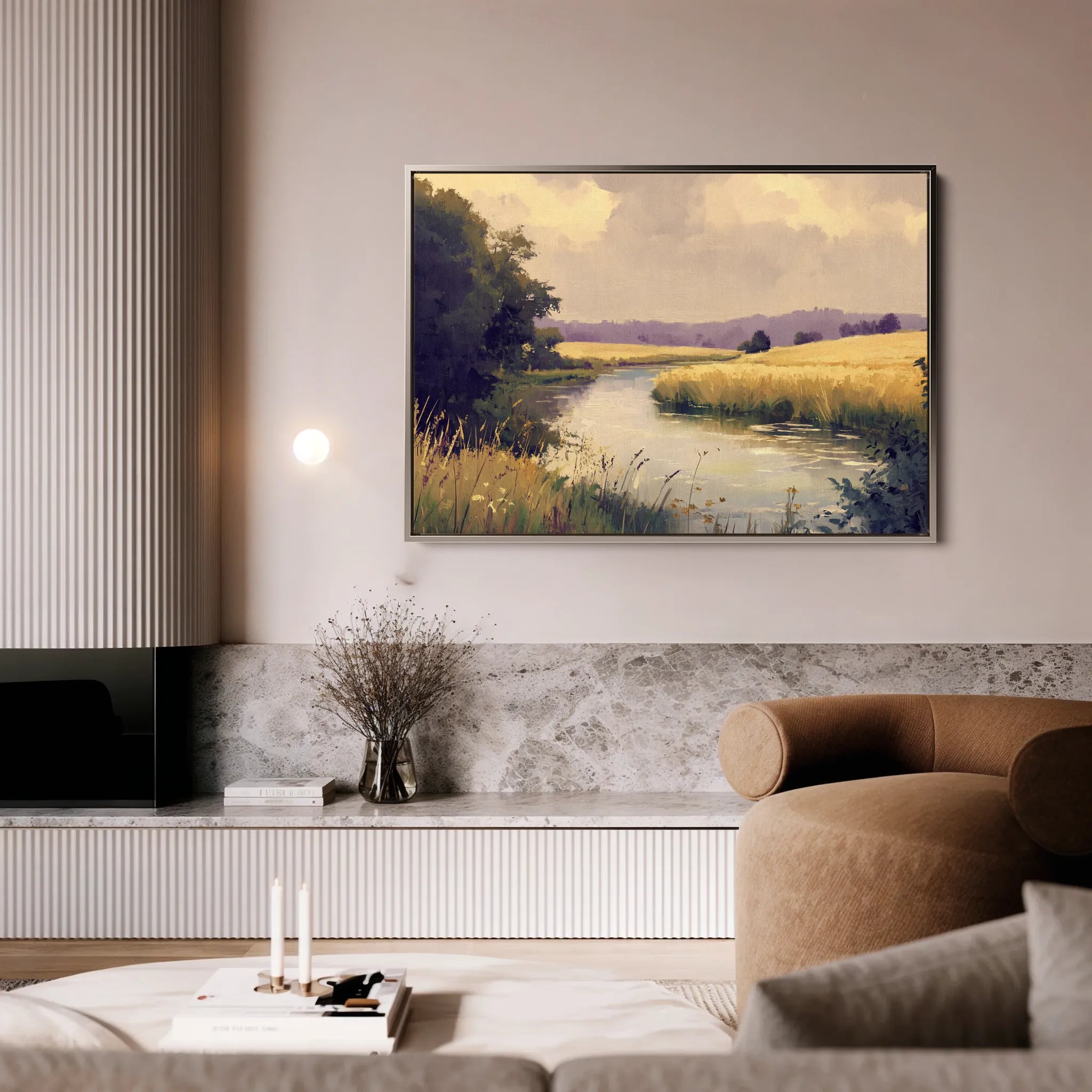 Landscape 452 Canvas Art 18" x 24" / 45 x 60 cm / Black
