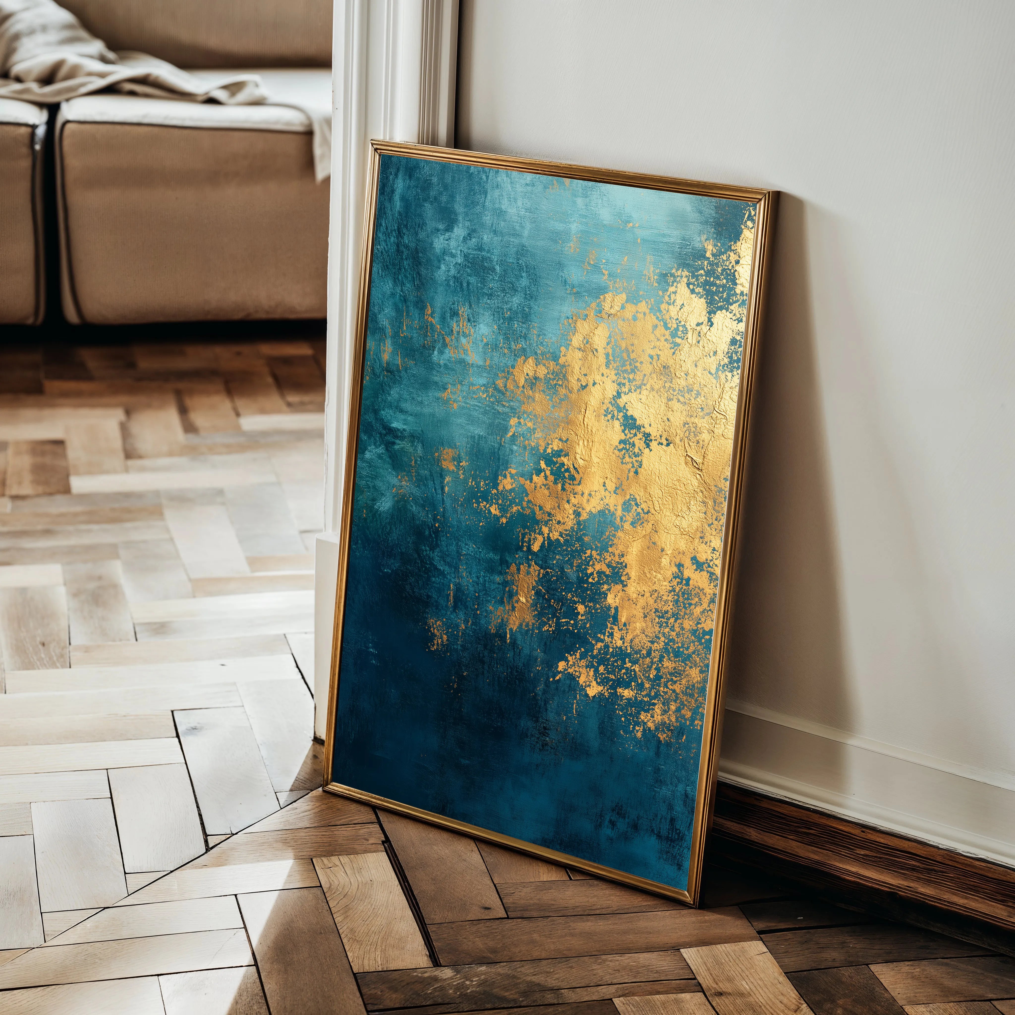 Abstract 453 Canvas Art 18" x 24" / 45 x 60 cm / Black