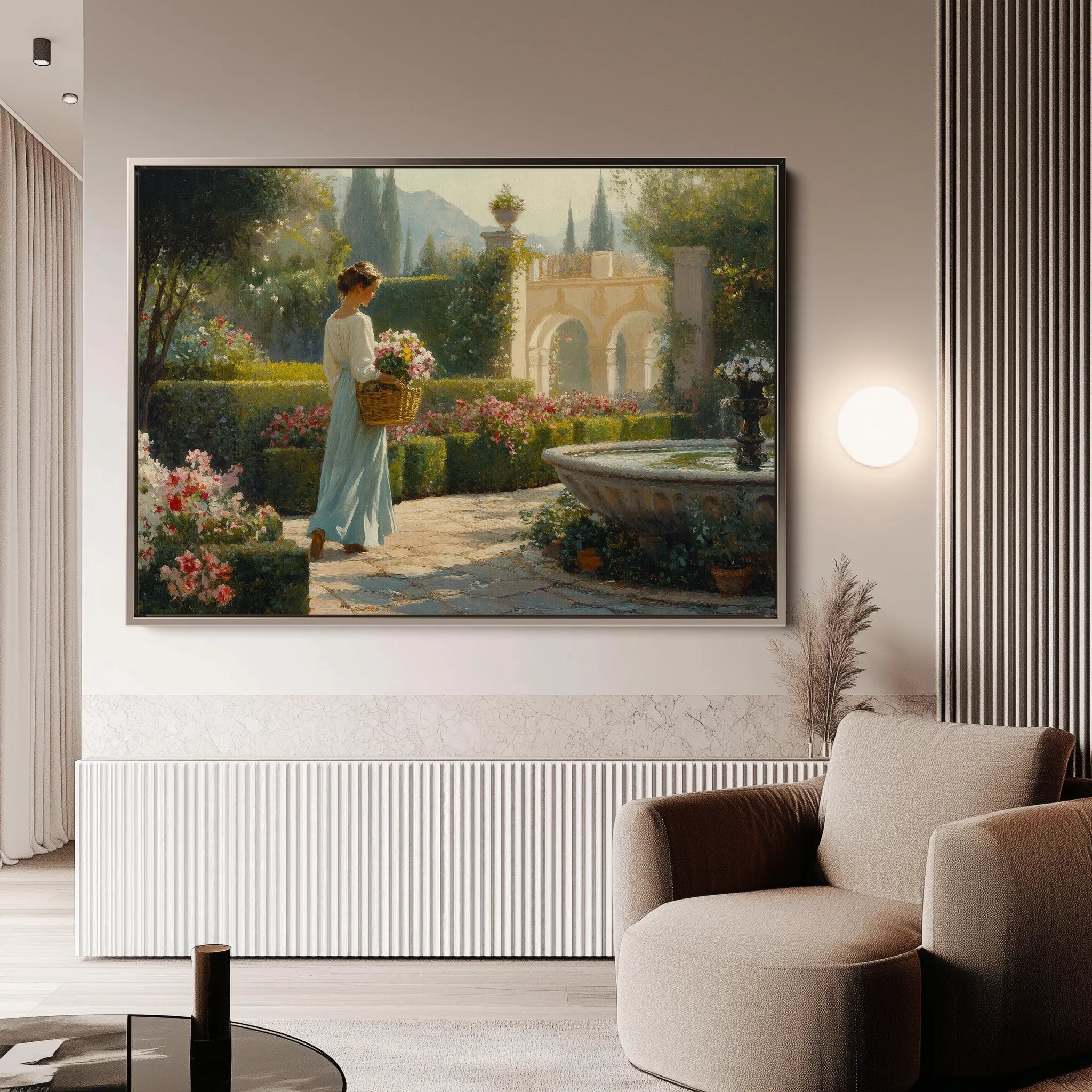 Landscape 453 Canvas Art 18" x 24" / 45 x 60 cm / Black