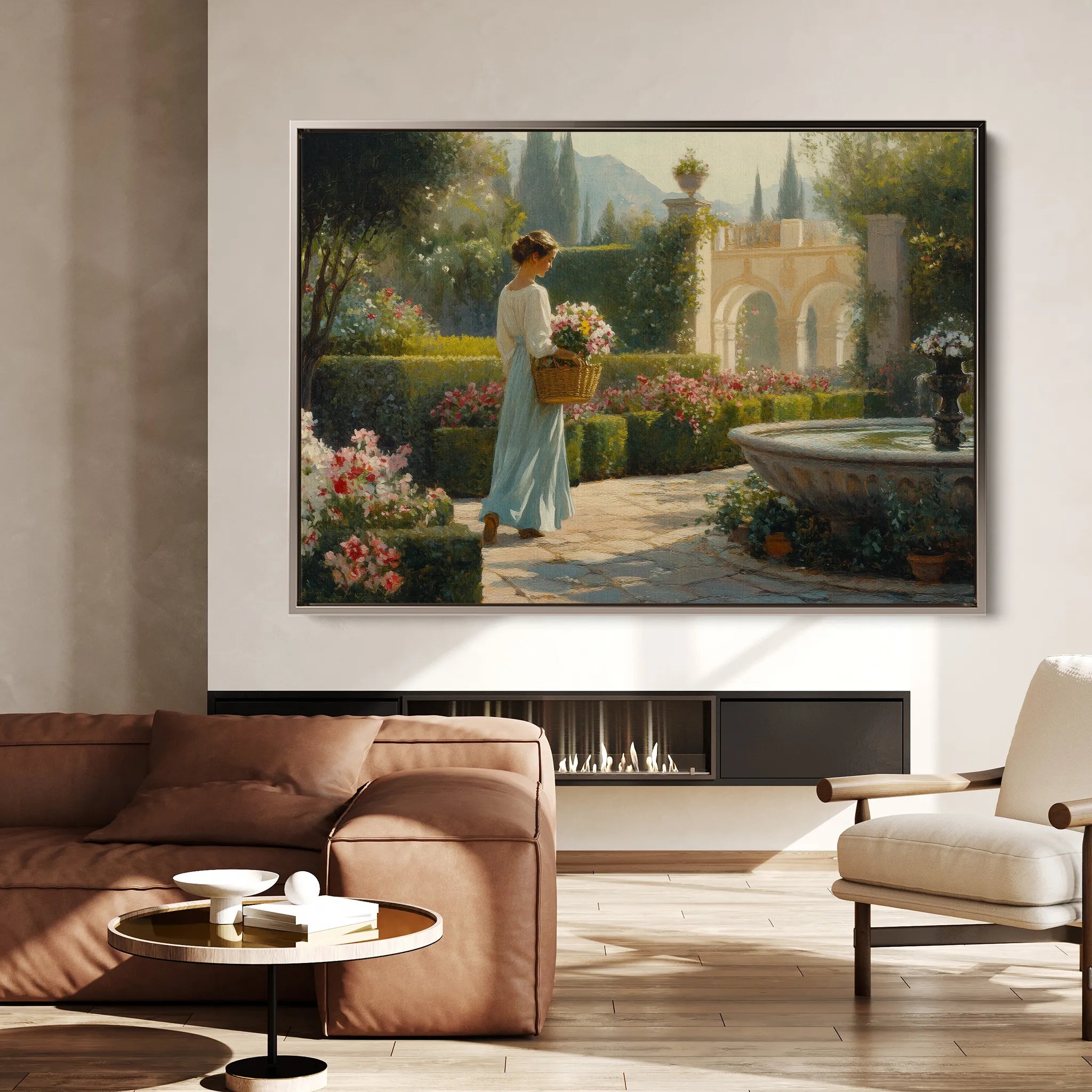 Landscape 453 Canvas Art 18" x 24" / 45 x 60 cm / Black